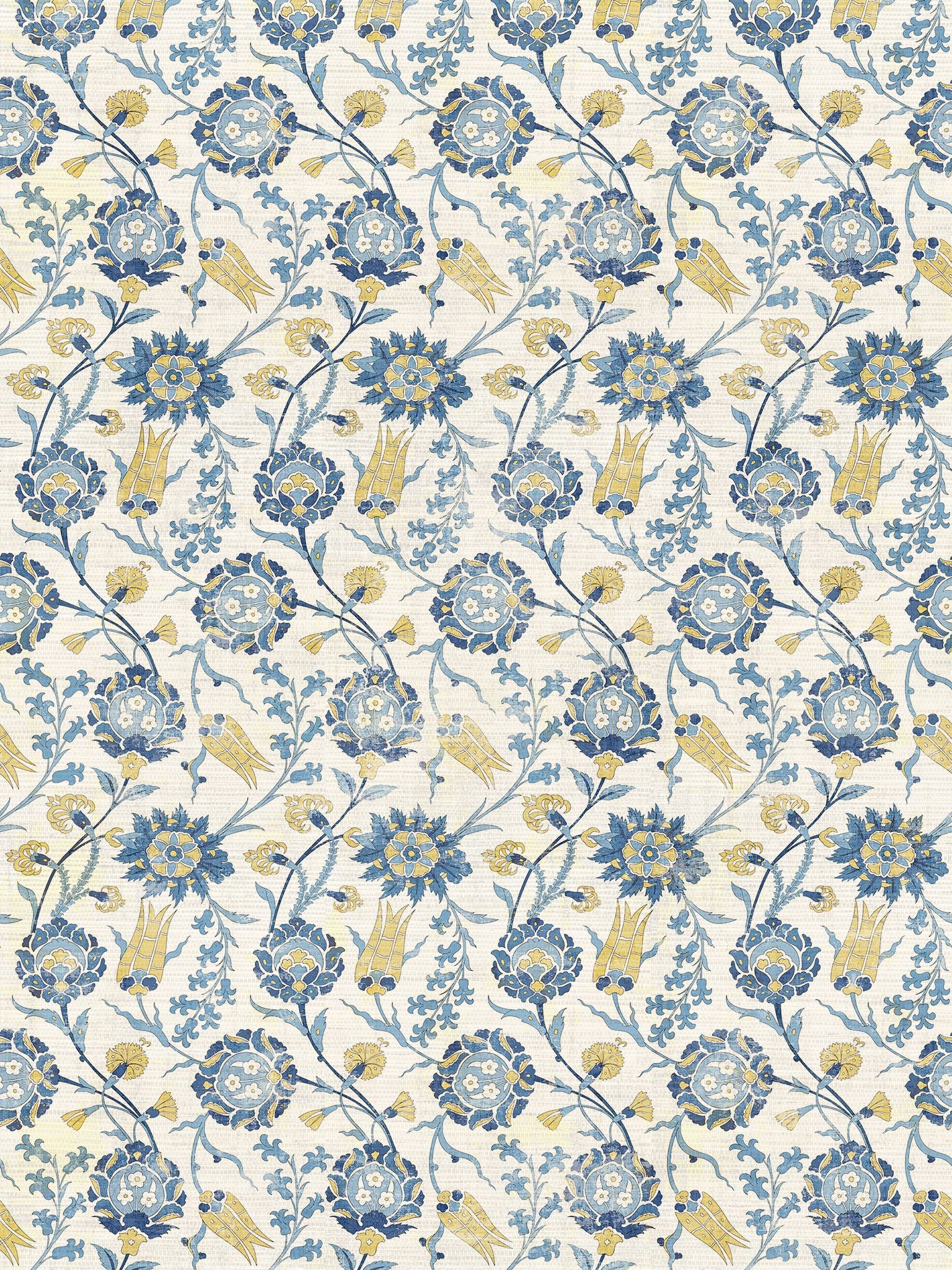 Boudrum Floral fabric in classic color - pattern number WNM 0001BOUD - by Scalamandre in the  collection