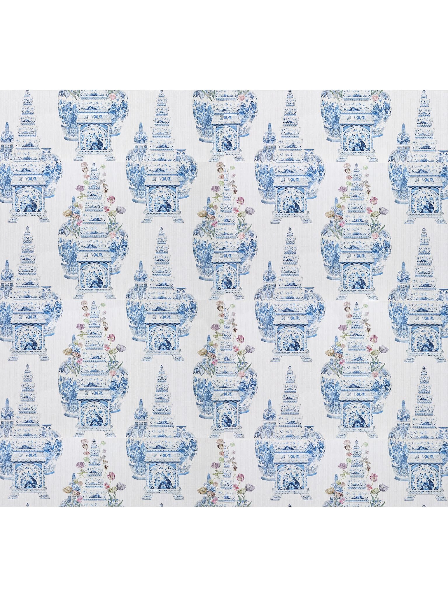 Masterpieces Tulip fabric in white color - pattern number WNM 0001MSTP - by Scalamandre in the  collection