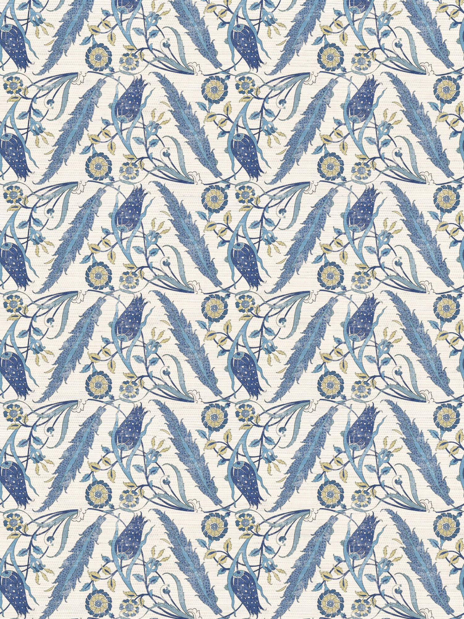 Ottoman Floral wallpaper in classic color - pattern number WNM 0001OTTO - by Scalamandre in the  collection