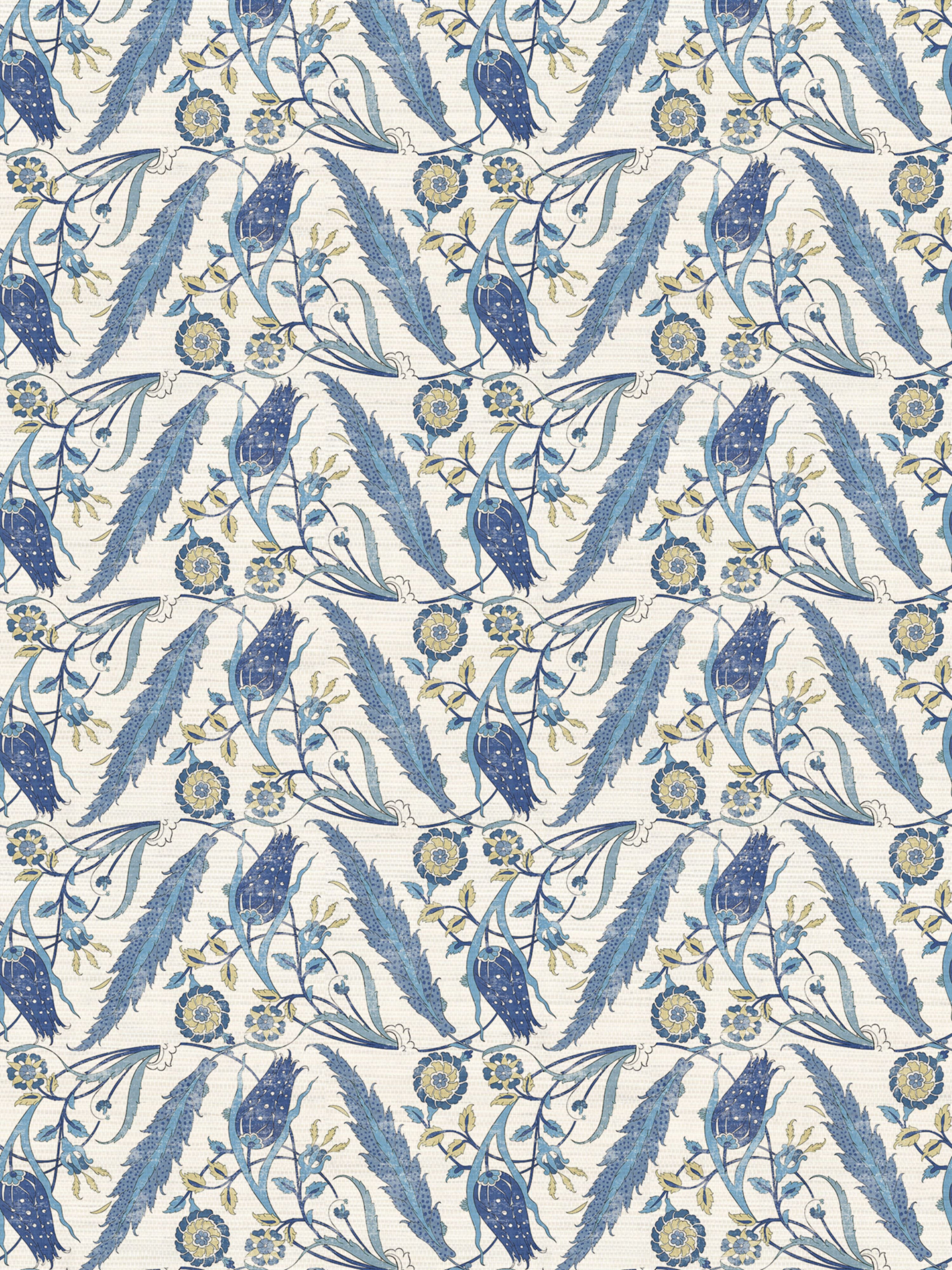 Ottoman Floral wallpaper in classic color - pattern number WNM 0001OTTO - by Scalamandre in the  collection