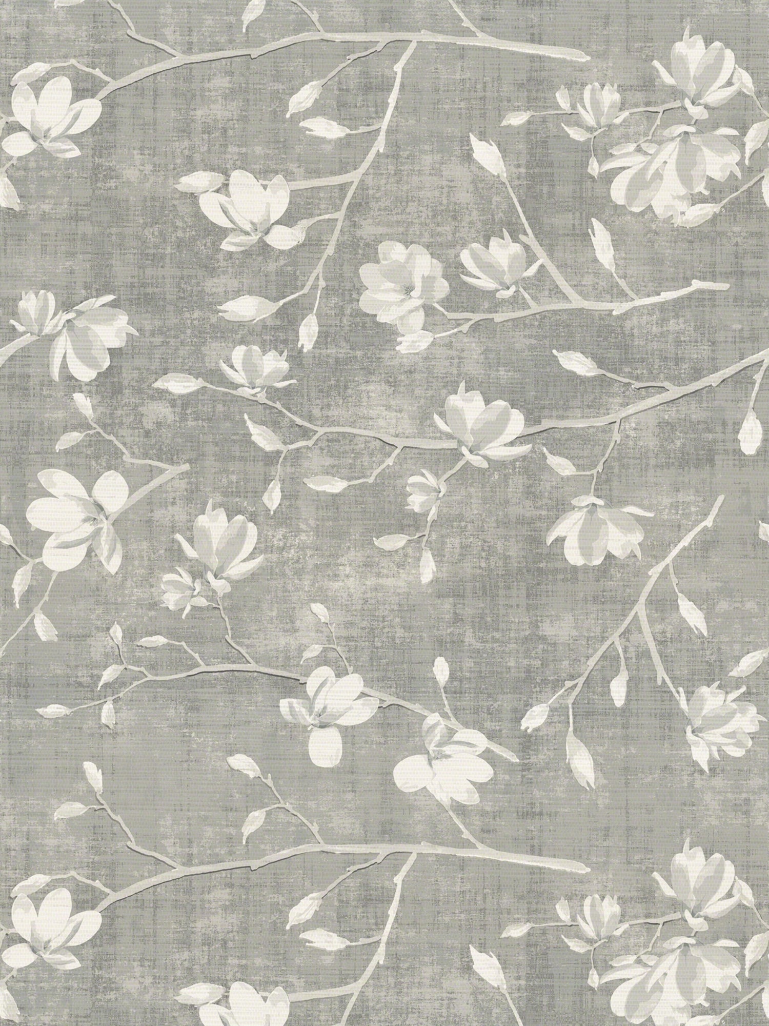 Bloom wallpaper in silver color - pattern number WNM 0002BLOO - by Scalamandre in the  collection
