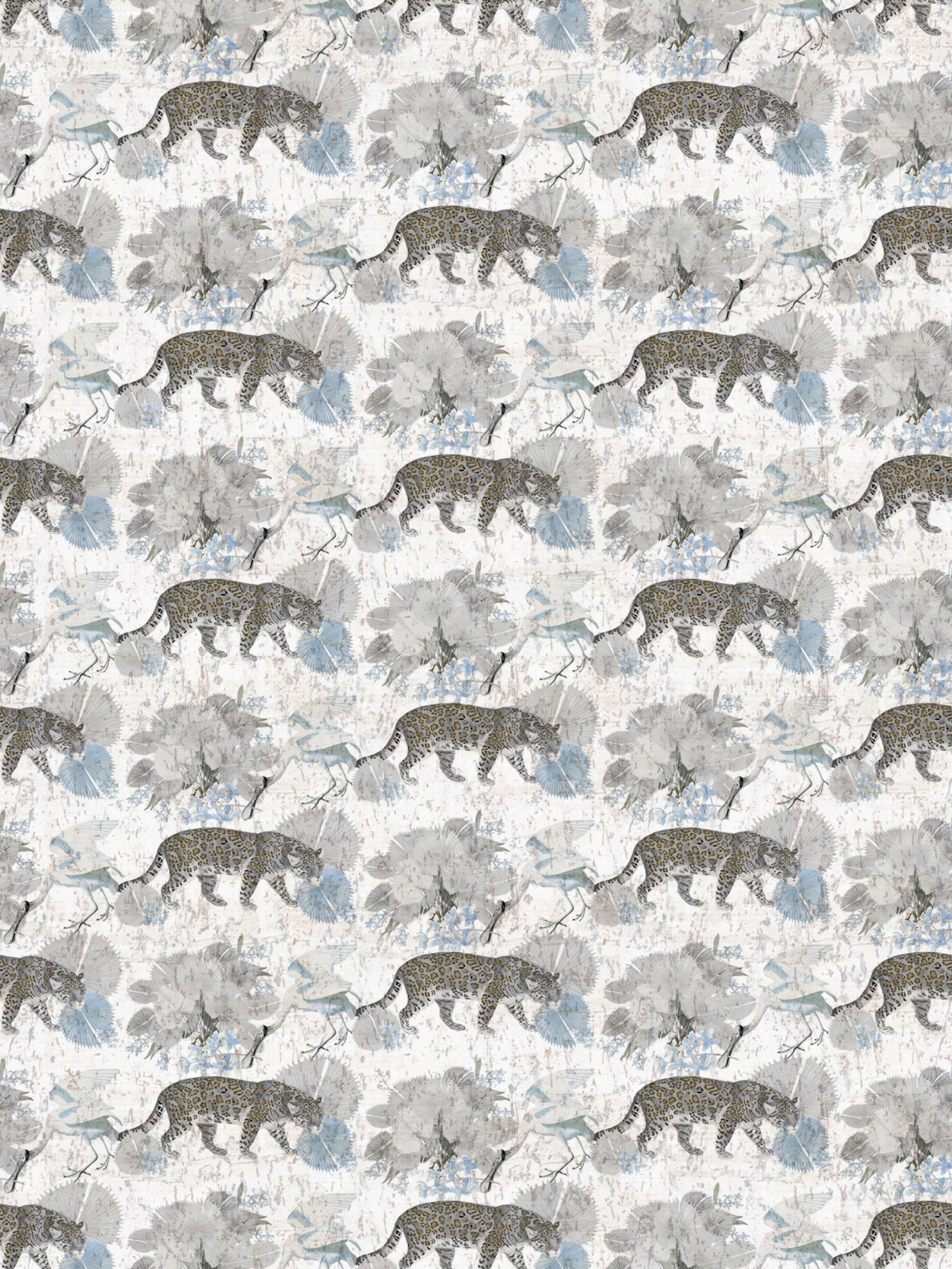 Leopard Walk wallpaper in powder color - pattern number WNM 0002LEOP - by Scalamandre in the  collection