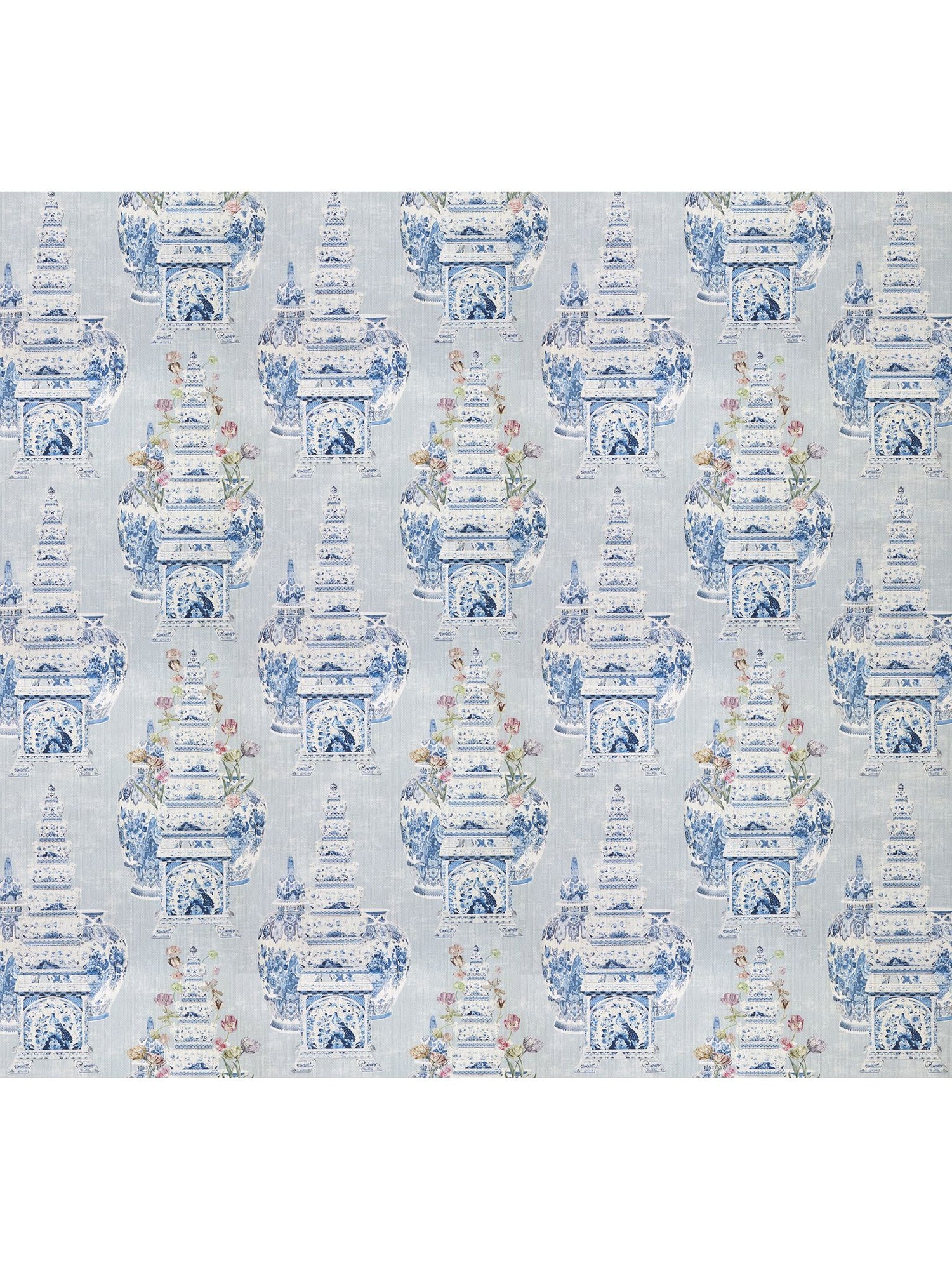 Masterpieces Tulip fabric in gray color - pattern number WNM 0002MSTP - by Scalamandre in the  collection