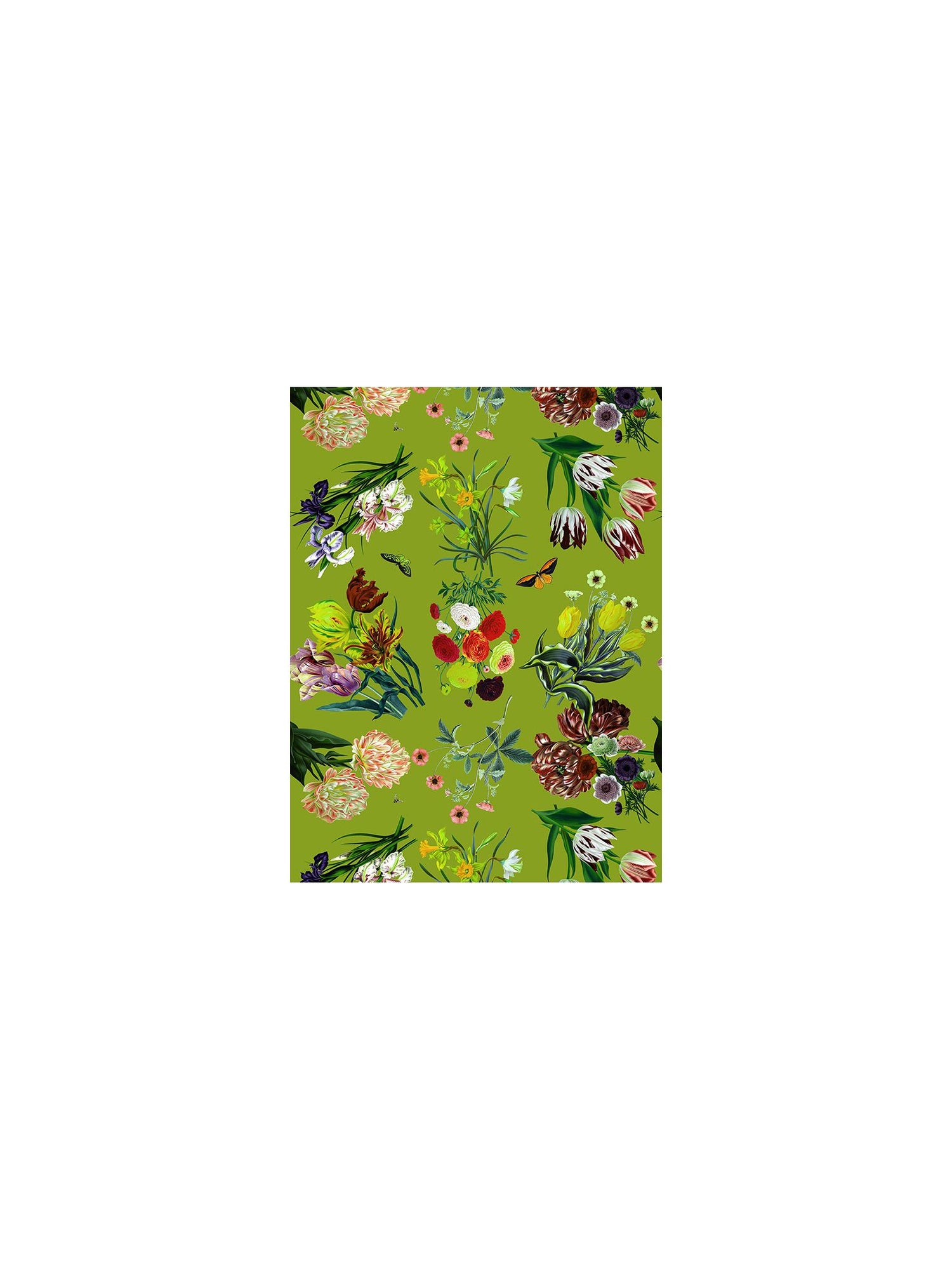 Flora and Fauna fabric in fontana color - pattern number WNM 0003FLOR - by Scalamandre in the  collection