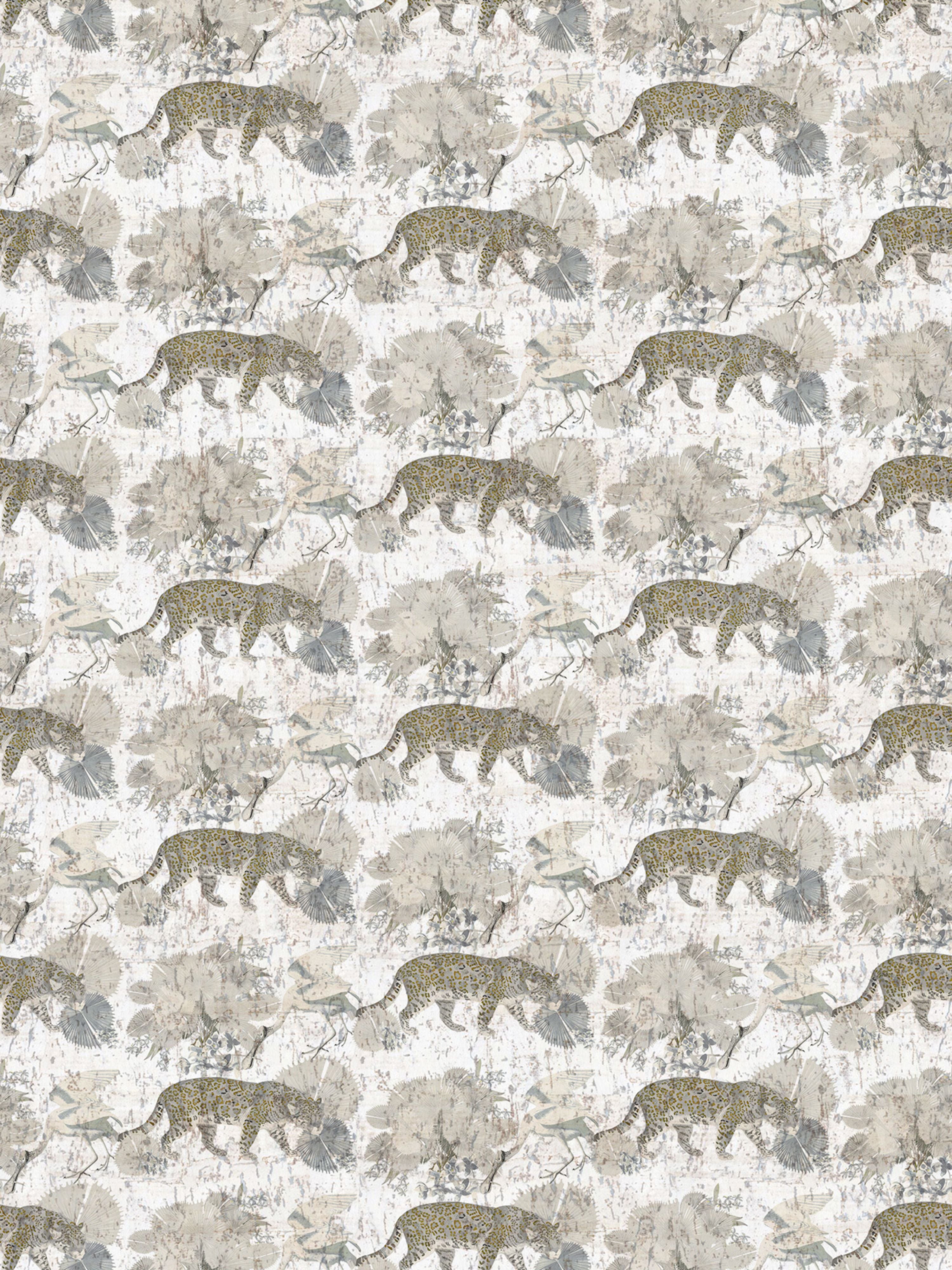 Leopard Walk wallpaper in cameo color - pattern number WNM 0003LEOP - by Scalamandre in the  collection