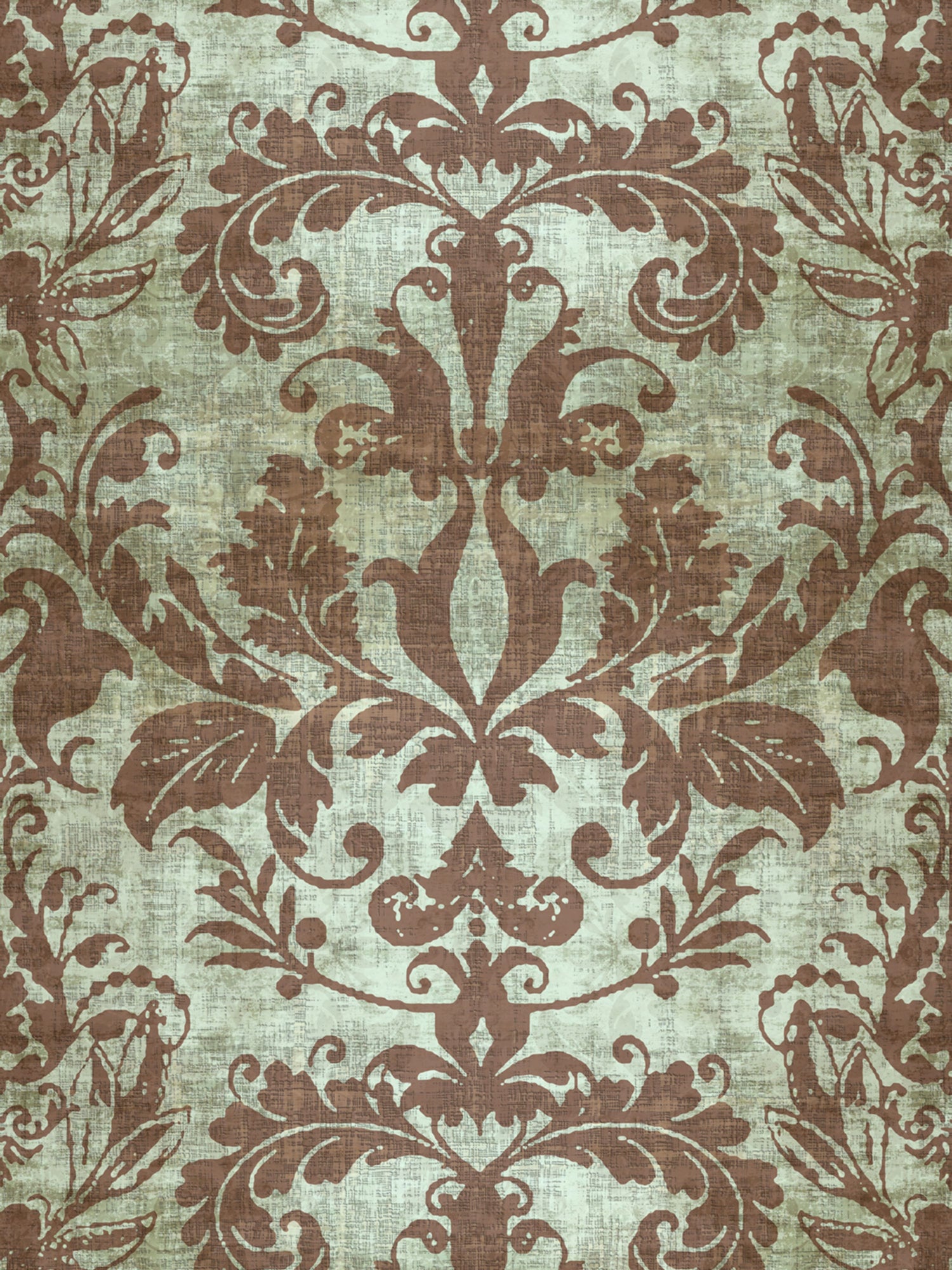 Palace Damask wallpaper in sage color - pattern number WNM 0003PALA - by Scalamandre in the  collection