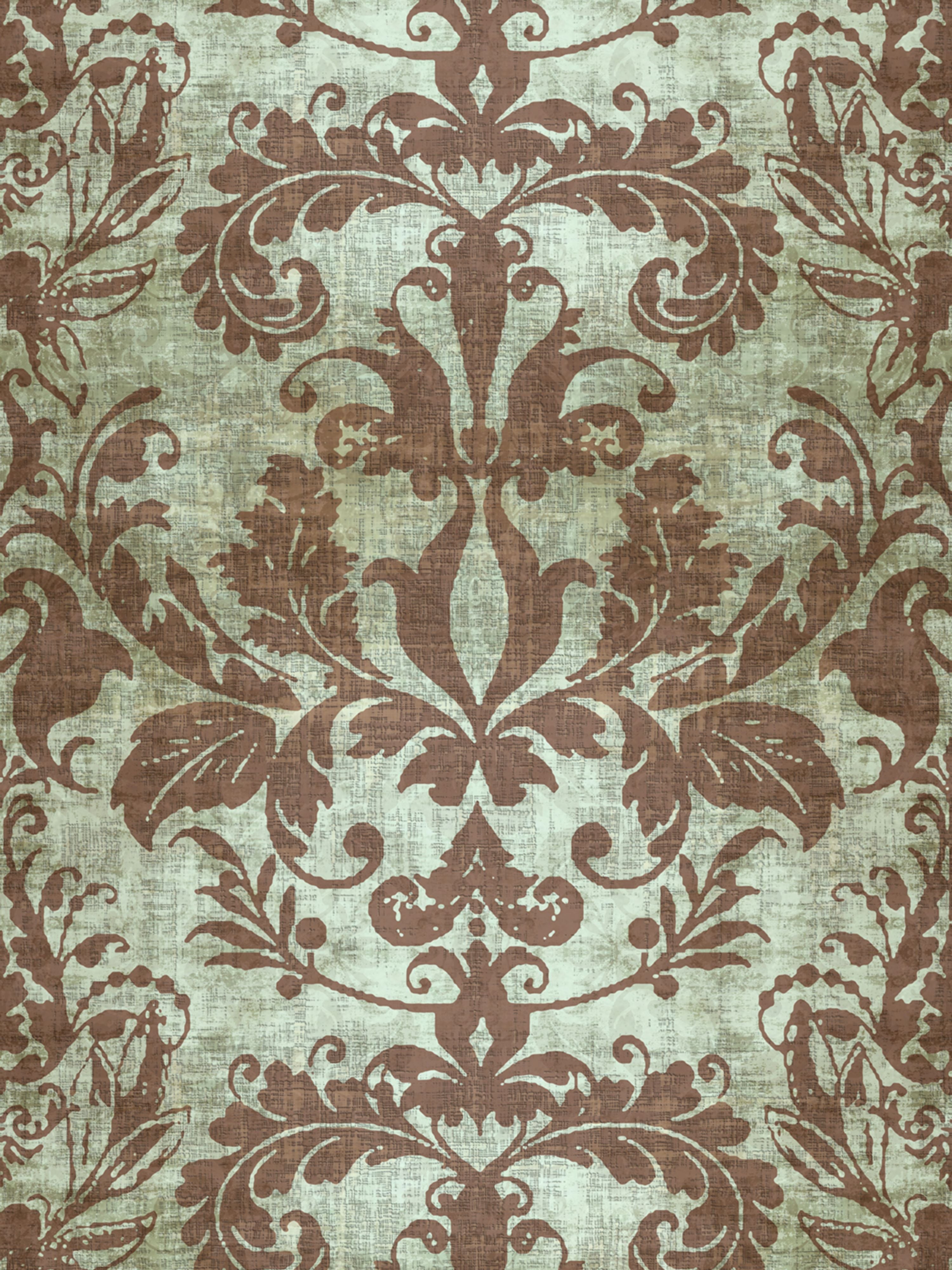 Palace Damask wallpaper in sage color - pattern number WNM 0003PALA - by Scalamandre in the  collection