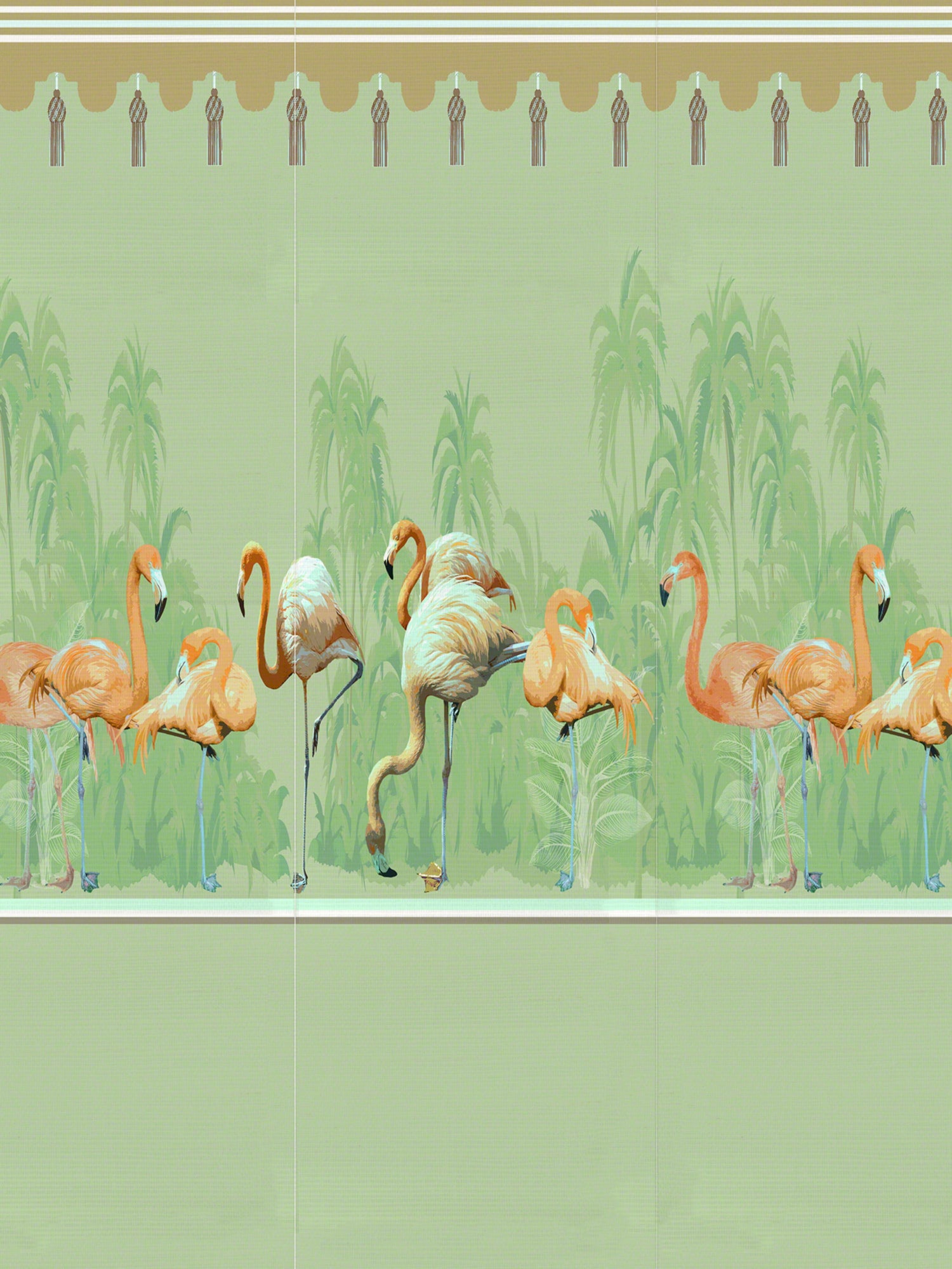 Palm Springs Dyptich Right Panel wallpaper in granada color - pattern number WNM 0004PSRP - by Scalamandre in the  collection