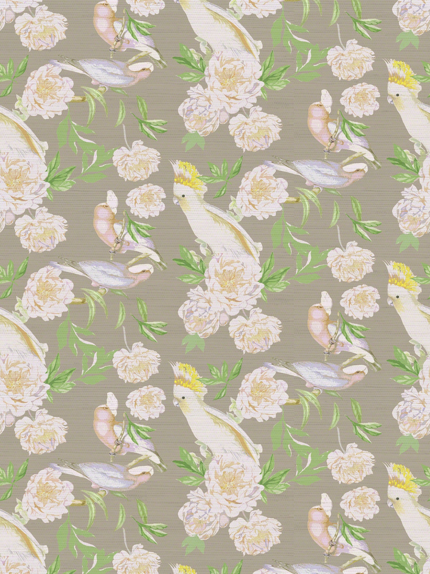 Peony Inspira wallpaper in breakers color - pattern number WNM 0005PEON - by Scalamandre in the  collection