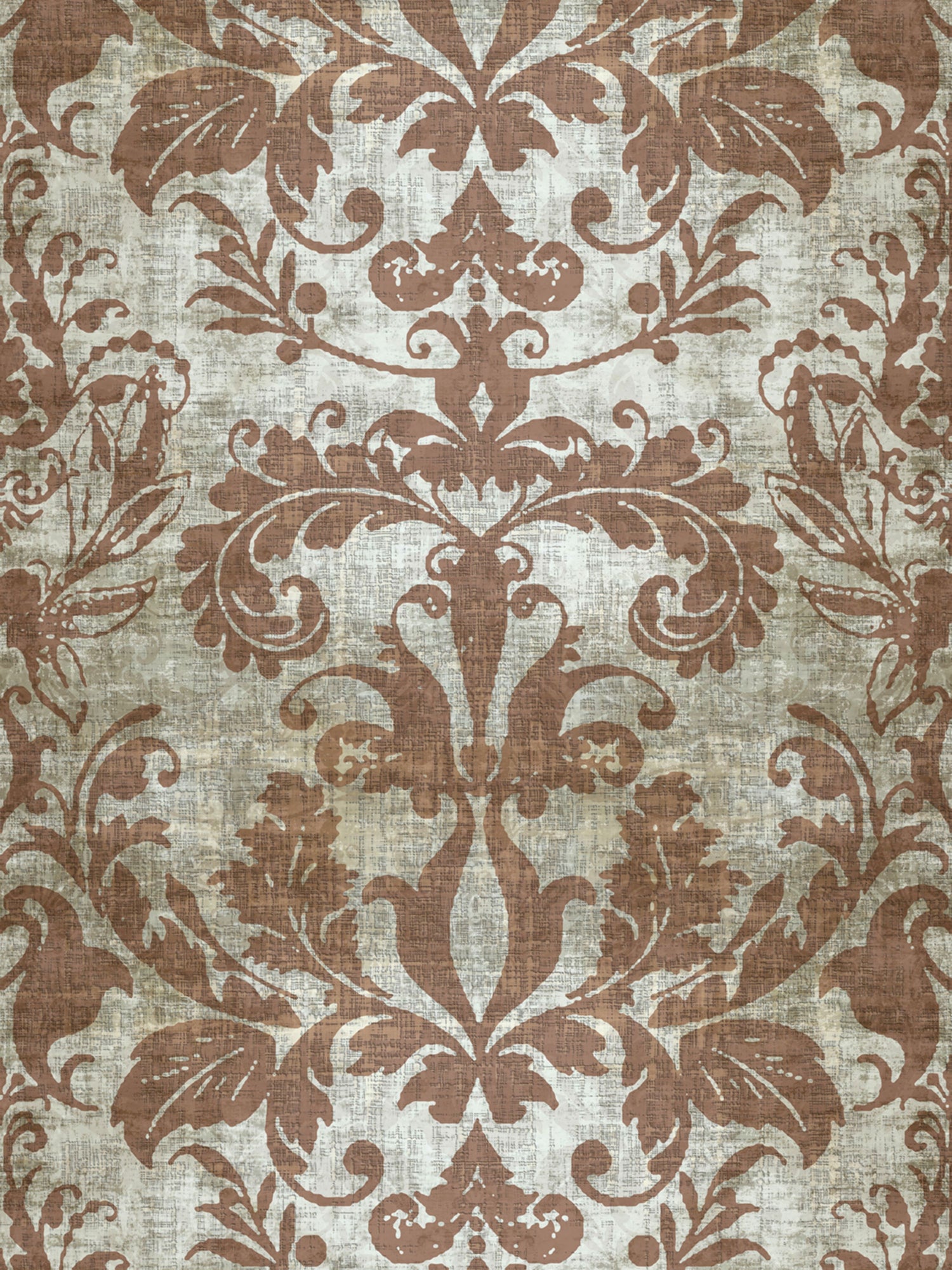 Palace Damask wallpaper in silver color - pattern number WNM 0011PALA - by Scalamandre in the  collection