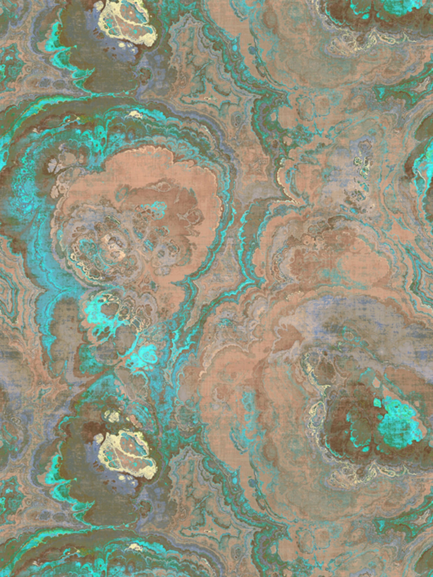 Agate wallpaper in clay color - pattern number WNM 1010AGAT - by Scalamandre in the  collection