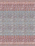 Iznik Overdye Panel wallpaper in red turquoise color - pattern number WNM 1037IZNI - by Scalamandre in the  collection