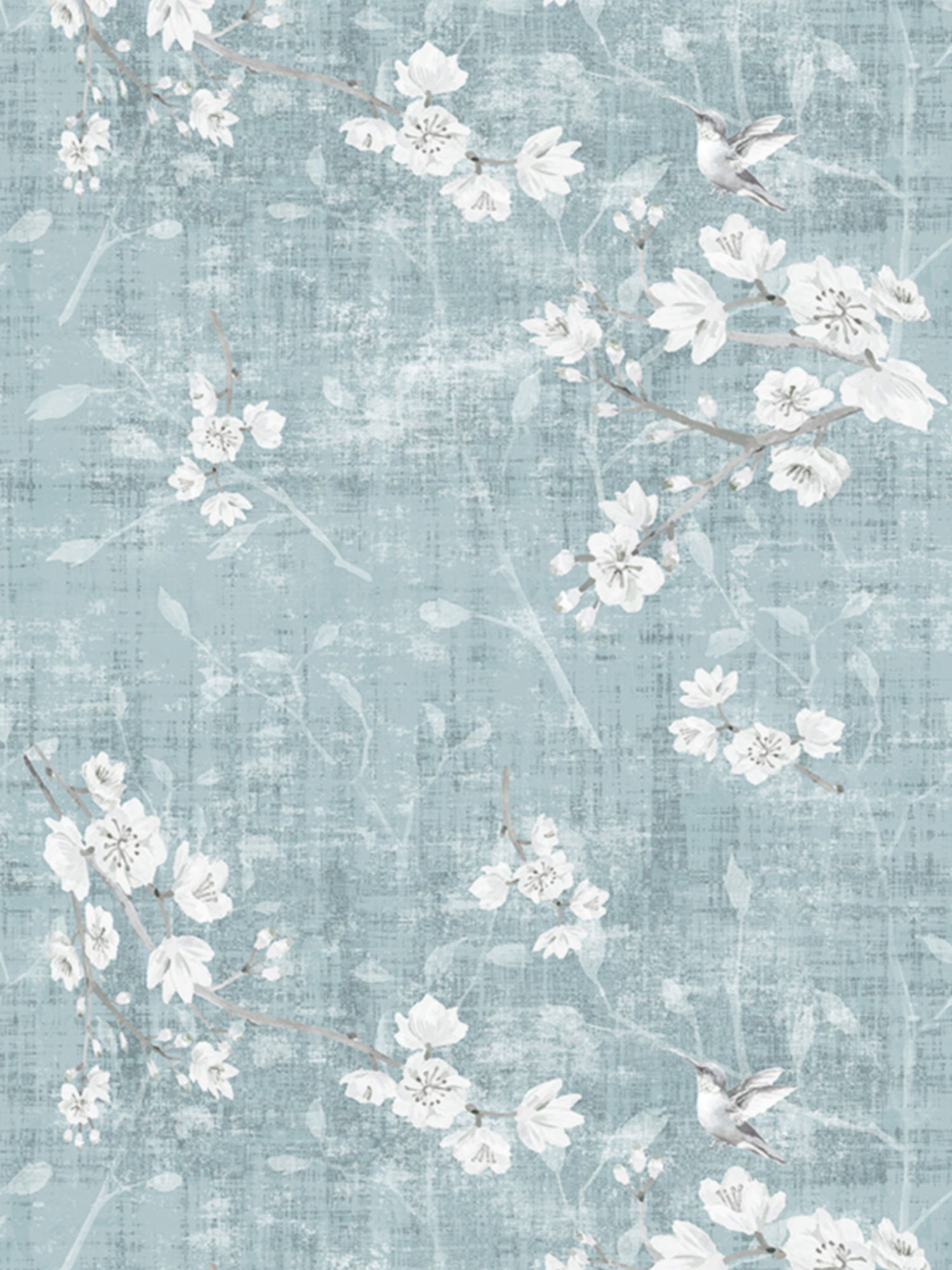 Blossom Fantasia wallpaper in slate color - pattern number WNM 1044BLOS - by Scalamandre in the  collection