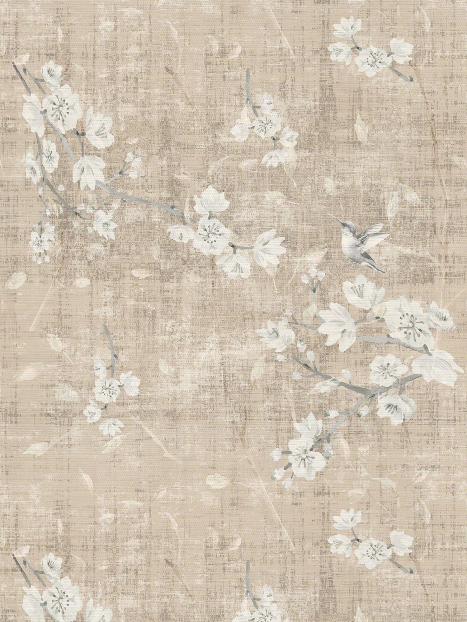 Blossom Fantasia wallpaper in french gray color - pattern number WNM 1050BLOS - by Scalamandre in the  collection