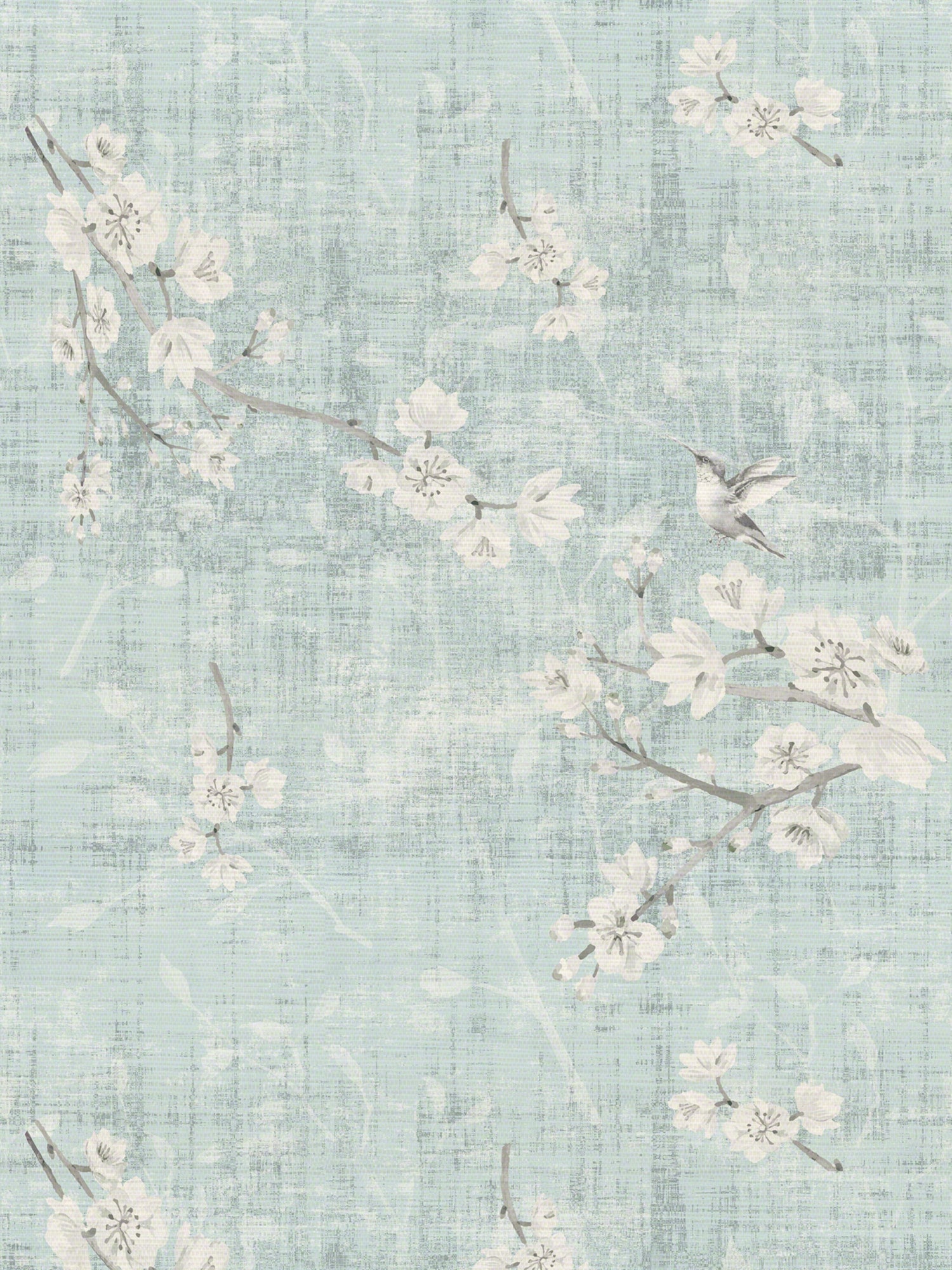 Blossom Fantasia wallpaper in sky color - pattern number WNM 1052BLOS - by Scalamandre in the  collection