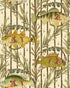 Sweetwater Fishes wallpaper in yellow color - pattern number WP20720 - by Mind the Gap in the The Wetlands collection