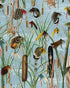 Fishing Flies wallpaper in aquamarine color - pattern number WP20721 - by Mind the Gap in the The Wetlands collection