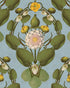 Nymphaea wallpaper in powder blue color - pattern number WP20727 - by Mind the Gap in the The Wetlands collection