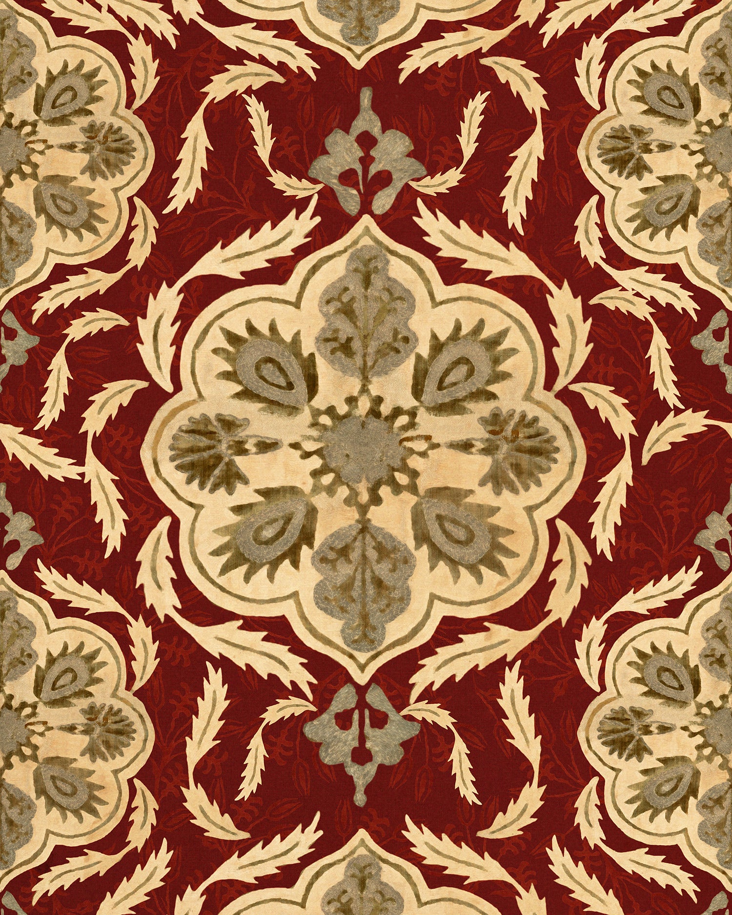 Ottoman wallpaper in red color - pattern number WP20728 - by Mind the Gap in the The Wetlands collection