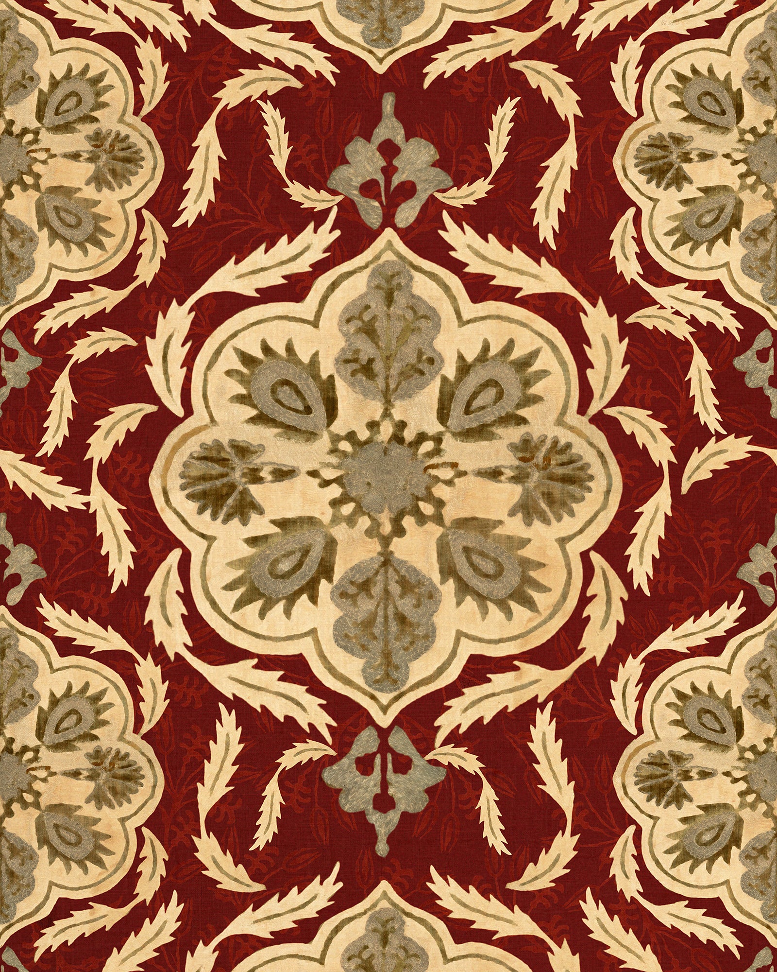 Ottoman wallpaper in red color - pattern number WP20728 - by Mind the Gap in the The Wetlands collection