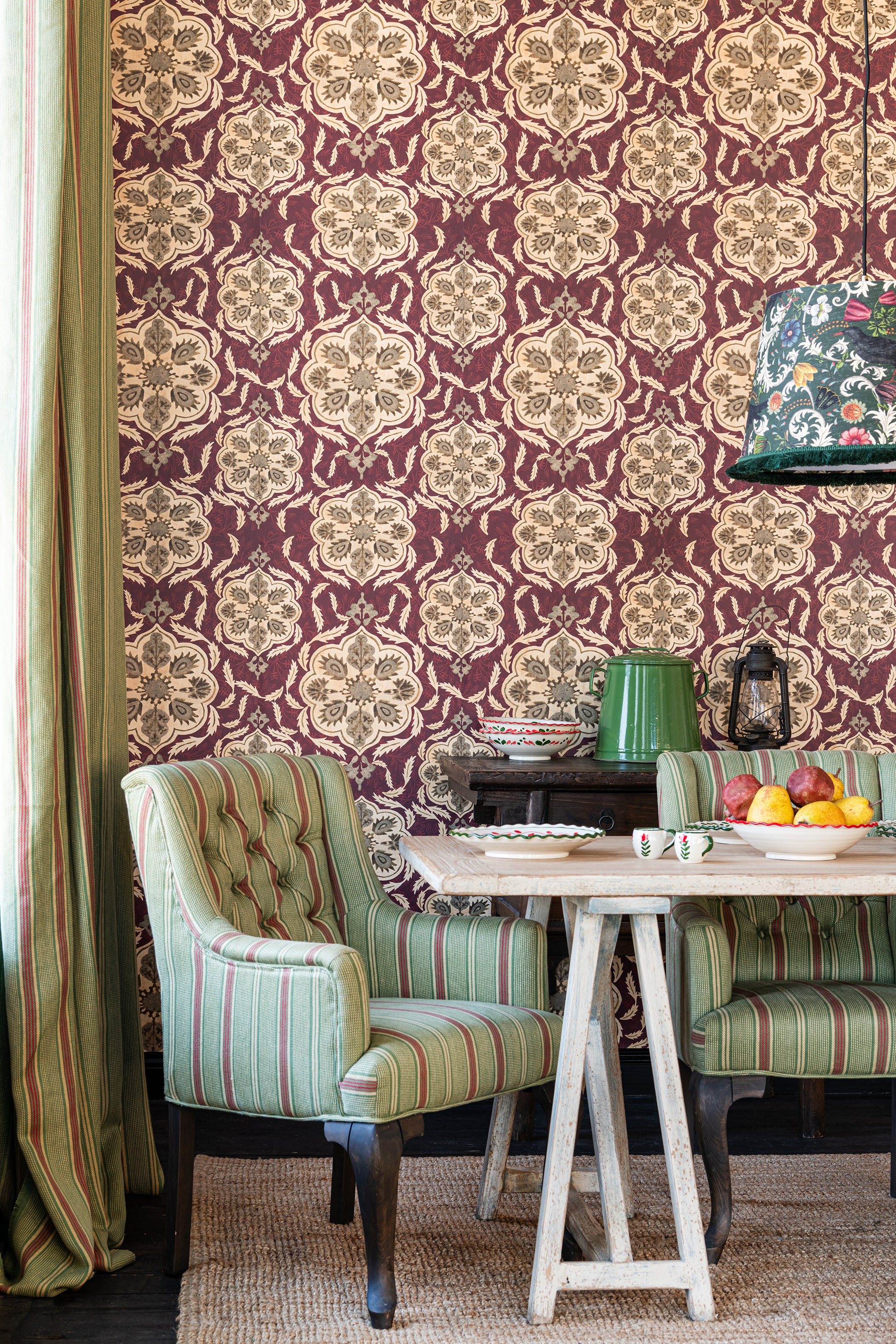 Ottoman wallpaper in red color - pattern number WP20728 - by Mind the Gap in the The Wetlands collection