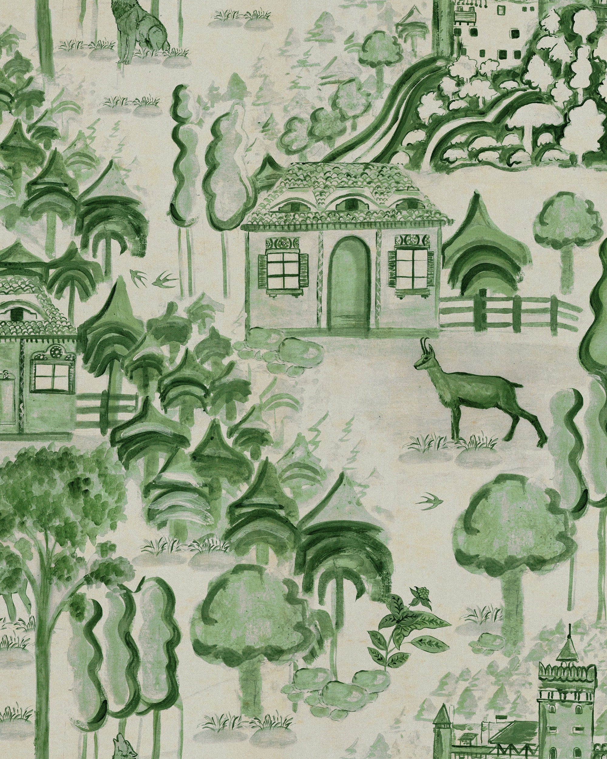 Haverzhakan Wallpaper in taupe color - pattern number WP20904 - by Mind the Gap in the Transylvanian Rhapsody collection