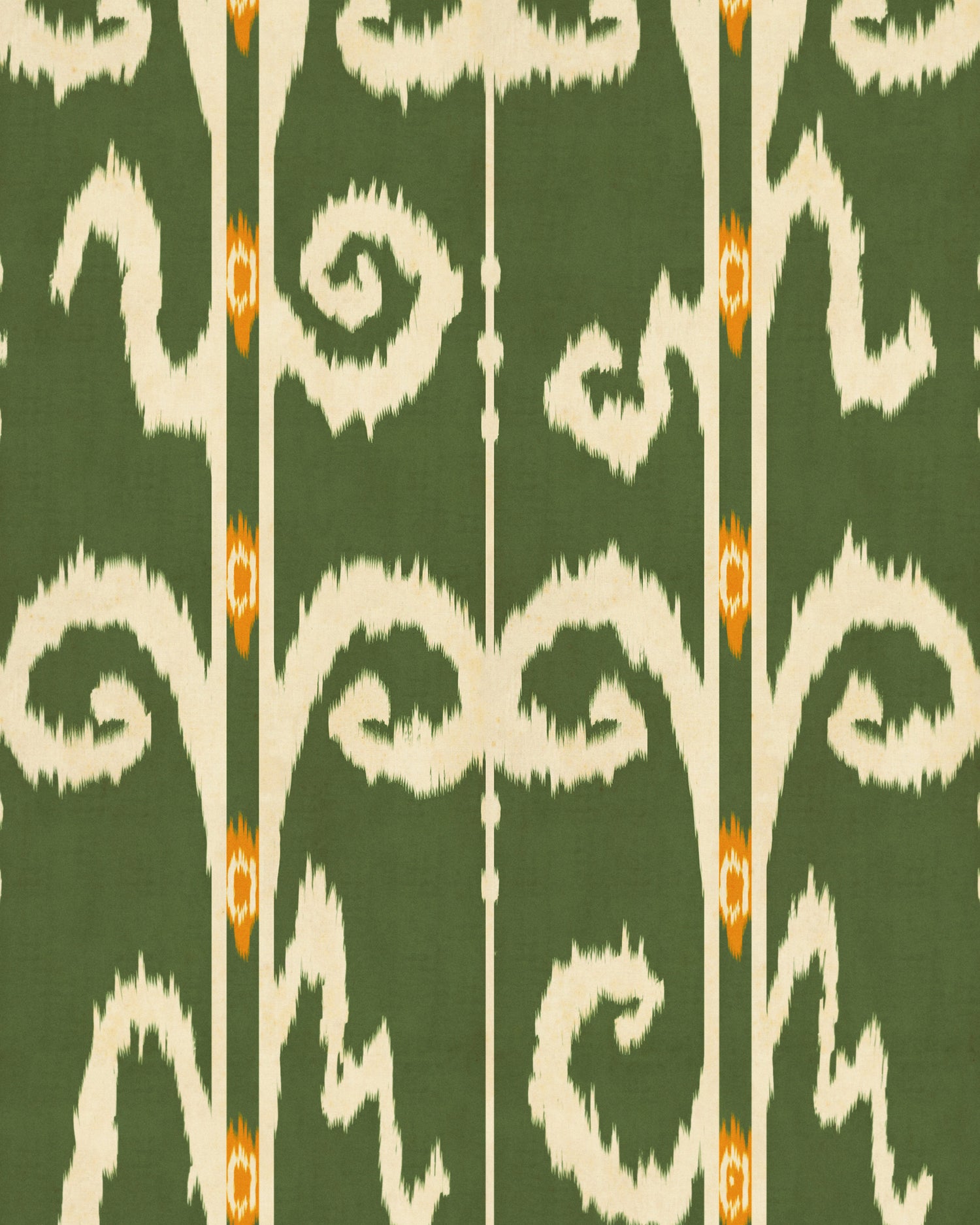Elysia Ikat Wallpaper in fern color - pattern number WP20907 - by Mind the Gap in the Transylvanian Rhapsody collection