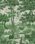 Toile Du Carpathians Wallpaper in evergreen color - pattern number WP20926 - by Mind the Gap in the Transylvanian Rhapsody collection