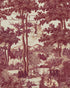 Toile Du Carpathians Wallpaper in ruby color - pattern number WP20927 - by Mind the Gap in the Transylvanian Rhapsody collection
