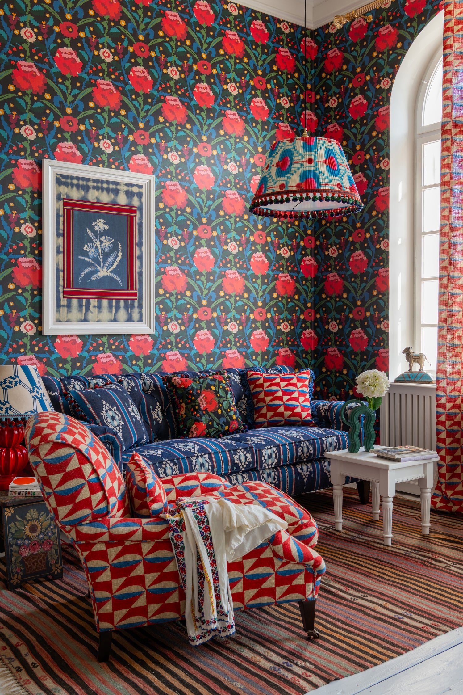 Claudine Wallpaper in multicolour color - pattern number WP20933 - by Mind the Gap in the Transylvanian Rhapsody collection