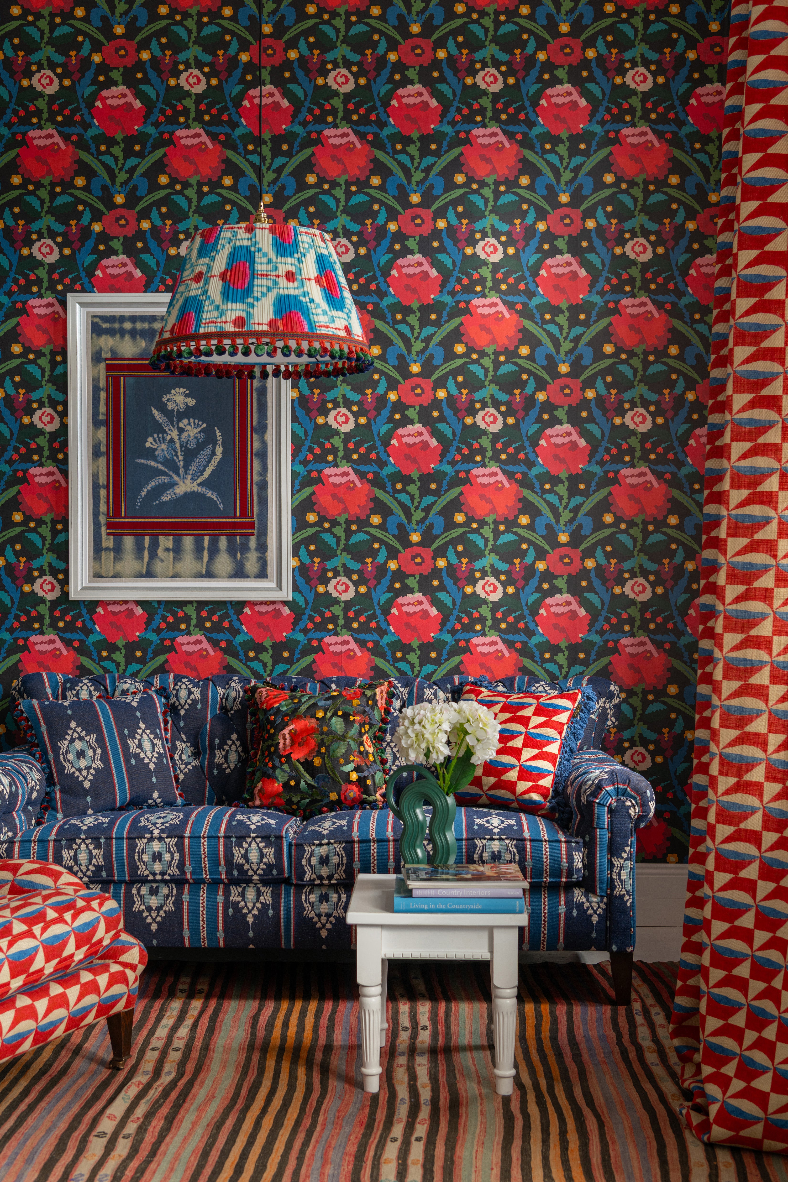 Claudine Wallpaper in multicolour color - pattern number WP20933 - by Mind the Gap in the Transylvanian Rhapsody collection
