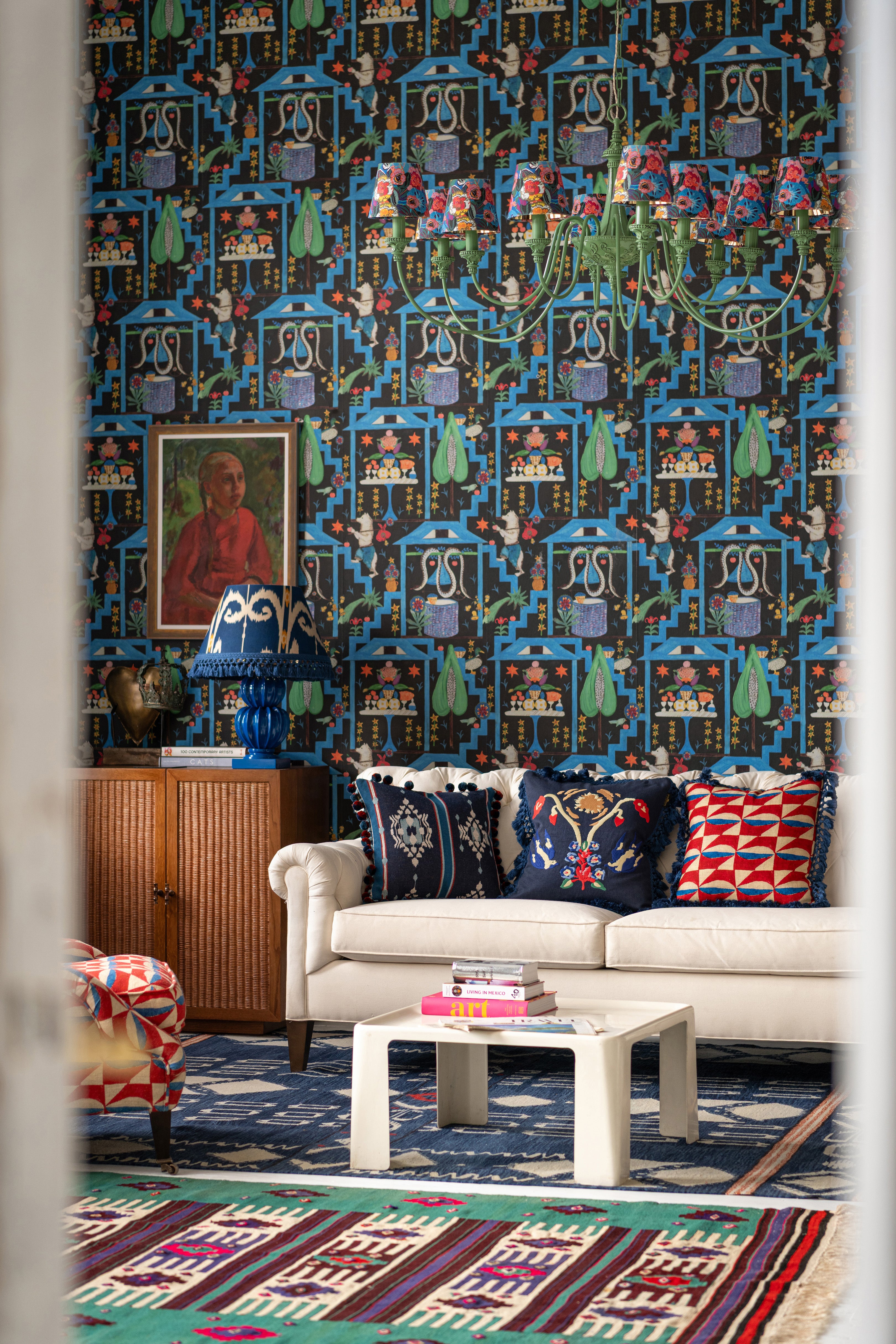 Wonderland Wallpaper in anthracite color - pattern number WP20934 - by Mind the Gap in the Transylvanian Rhapsody collection