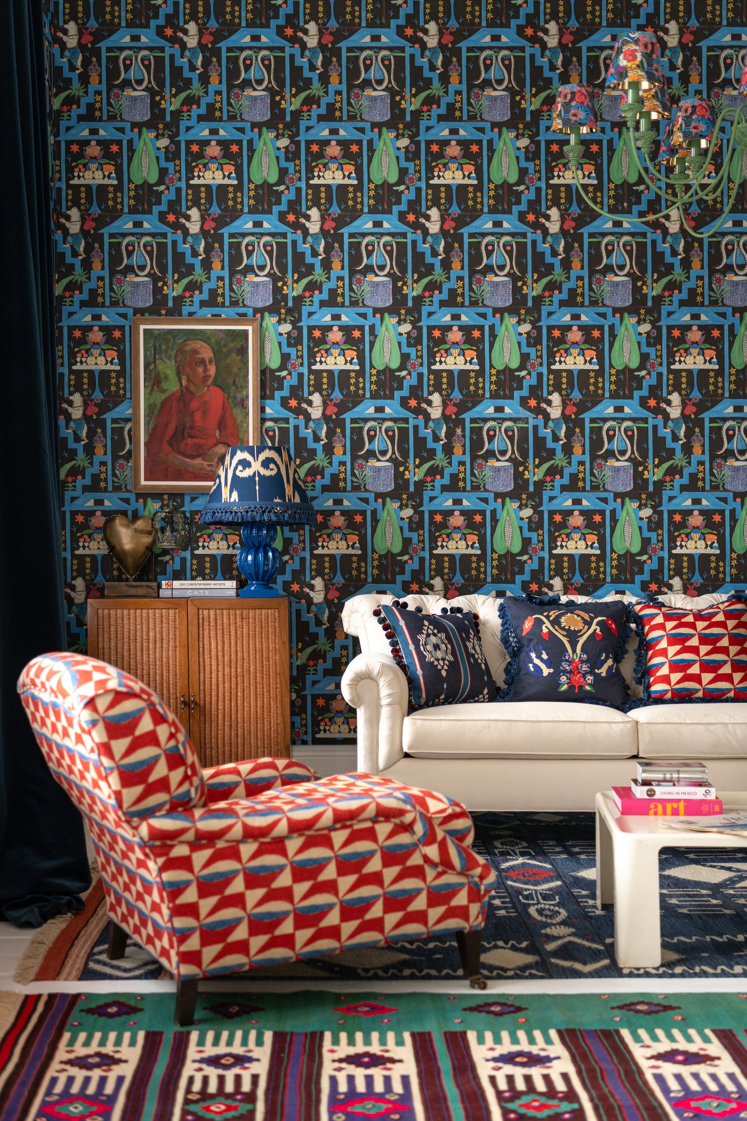 Wonderland Wallpaper in anthracite color - pattern number WP20934 - by Mind the Gap in the Transylvanian Rhapsody collection