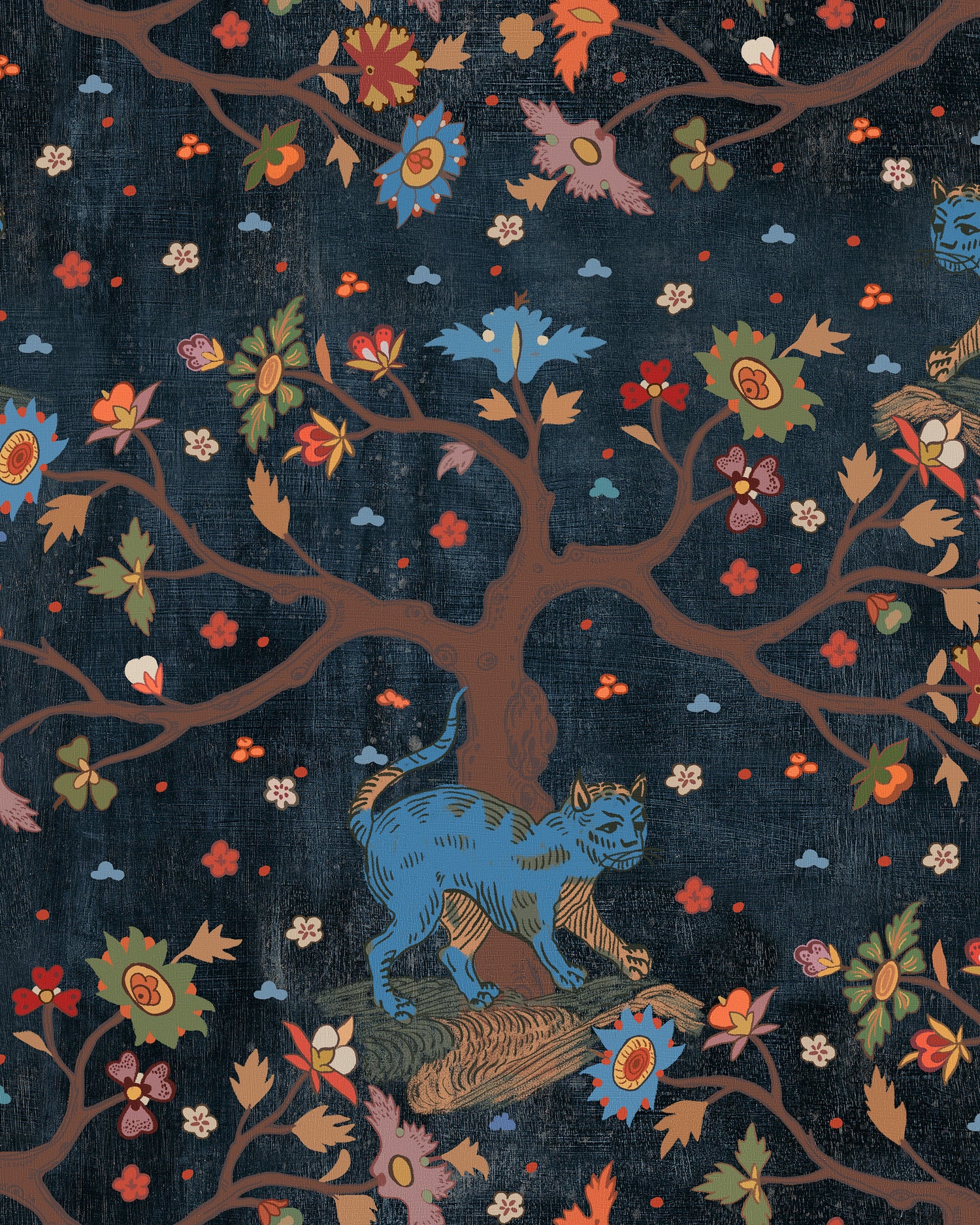 Tree Of Life Wallpaper in anthracite color - pattern number WP20936 - by Mind the Gap in the Transylvanian Rhapsody collection