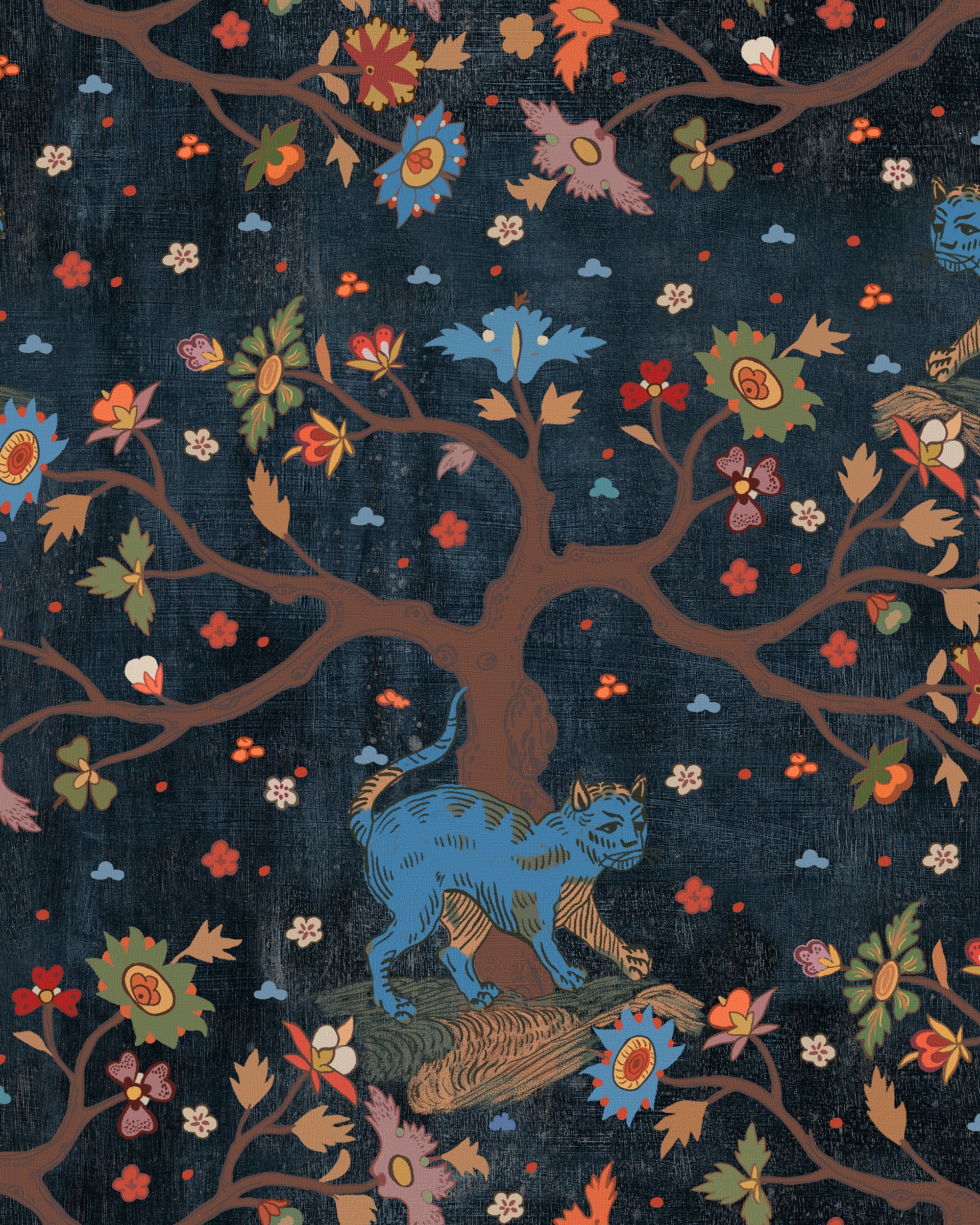 Tree Of Life Wallpaper in anthracite color - pattern number WP20936 - by Mind the Gap in the Transylvanian Rhapsody collection