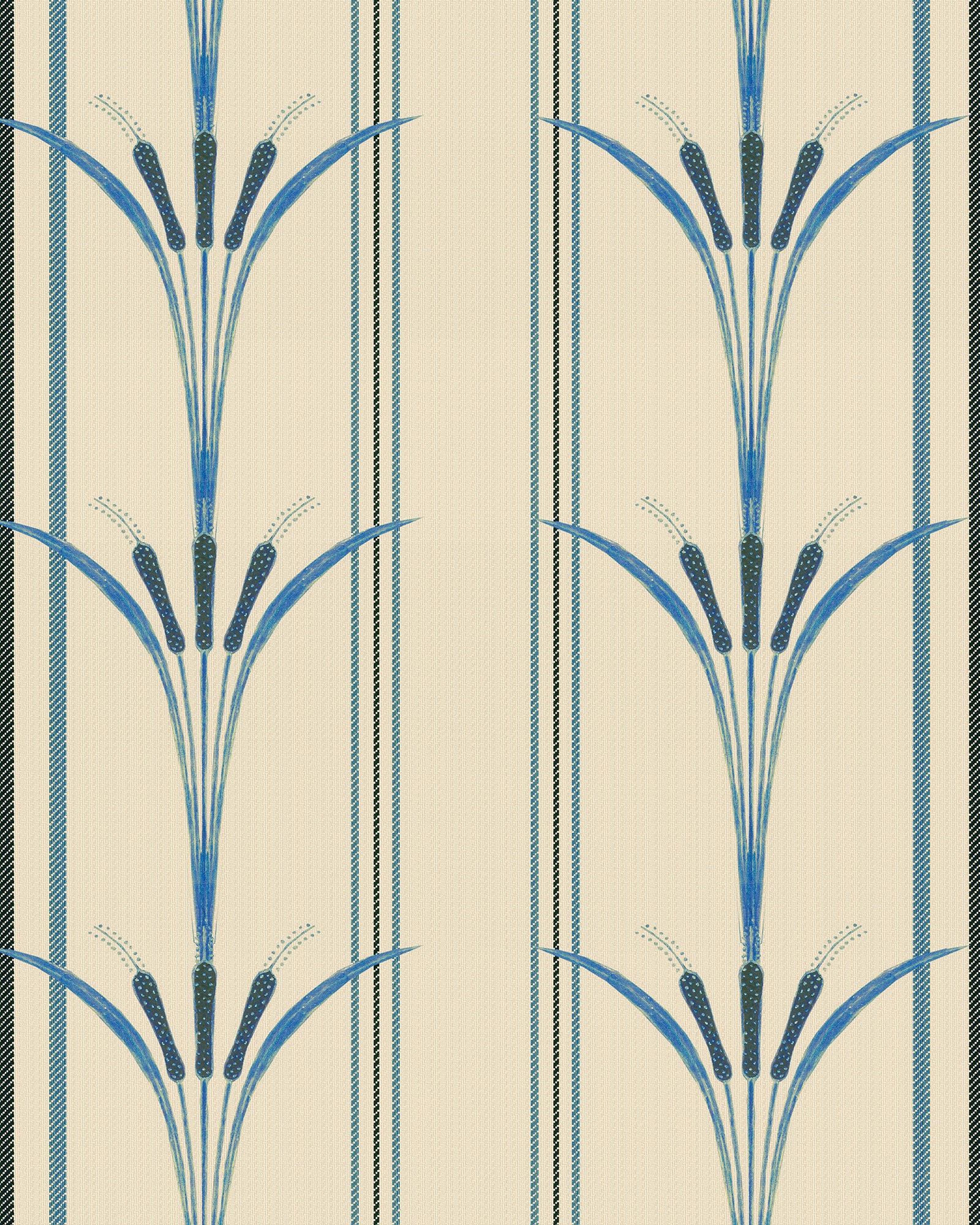 Danube Stripe wallpaper in blue color - pattern number WP30156 - by Mind the Gap in the The Wetlands collection