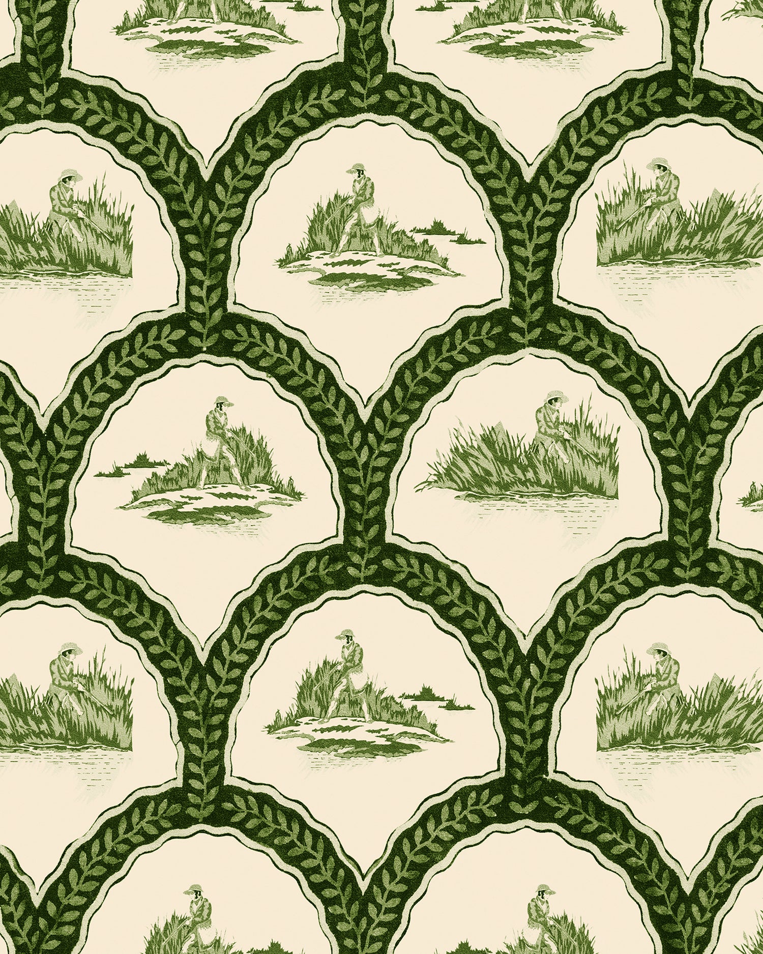 The Hunter wallpaper in artichoke color - pattern number WP30158 - by Mind the Gap in the The Wetlands collection