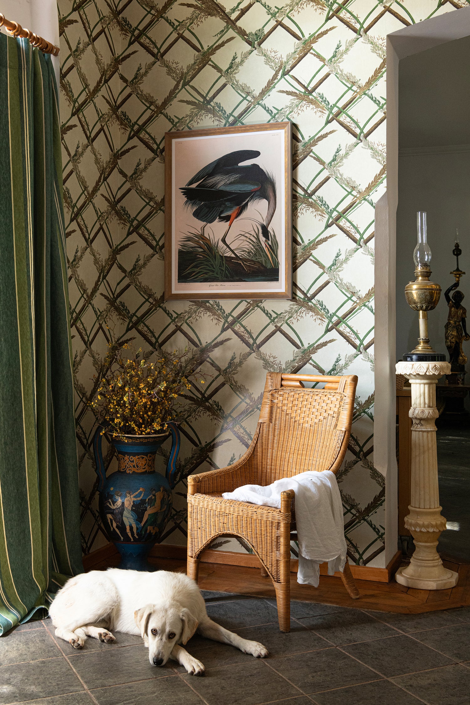 Ornamental Reed wallpaper in brown color - pattern number WP30161 - by Mind the Gap in the The Wetlands collection