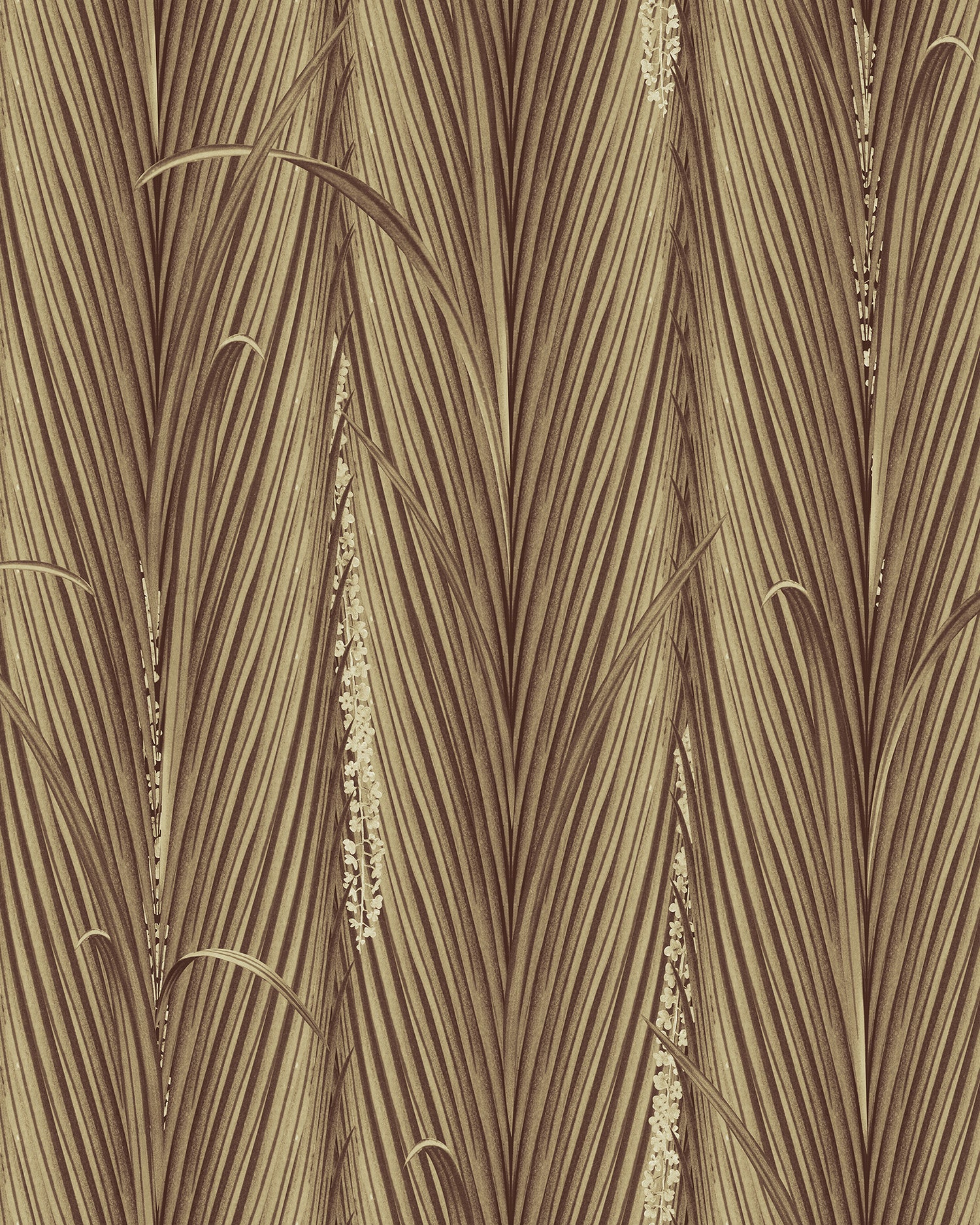 Danube Foliage wallpaper in sepia color - pattern number WP30217 - by Mind the Gap in the The Wetlands collection