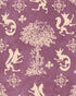 The Silly Fox Wallpaper in mauve color - pattern number WP30266 - by Mind the Gap in the Transylvanian Rhapsody collection