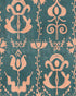 Grandmas Stencil Wallpaper in milky blue color - pattern number WP30276 - by Mind the Gap in the Transylvanian Rhapsody collection