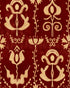 Grandmas Stencil Wallpaper in scarlet color - pattern number WP30278 - by Mind the Gap in the Transylvanian Rhapsody collection