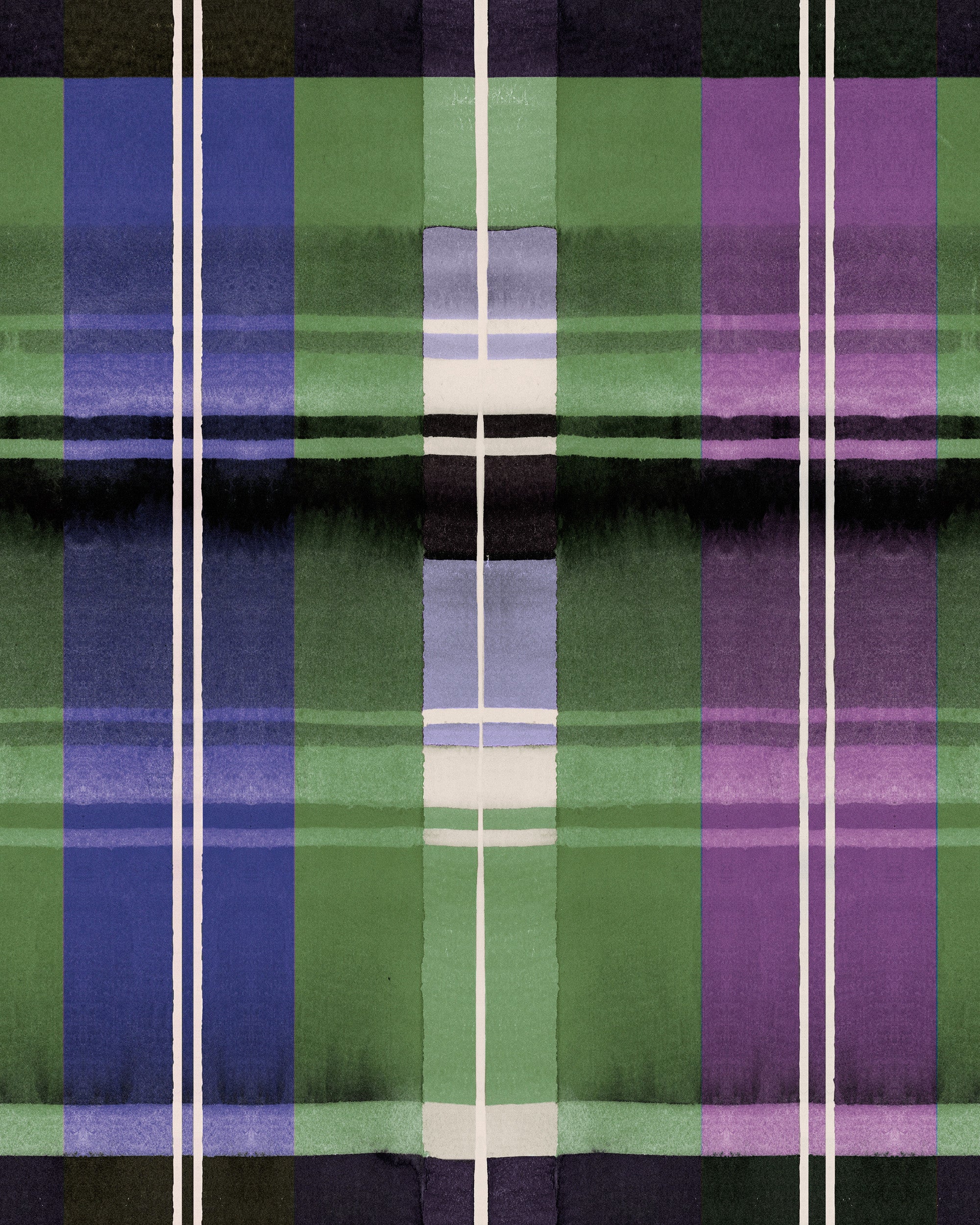 Kerschdorf Plaid Wallpaper in foliage color - pattern number WP30279 - by Mind the Gap in the Transylvanian Rhapsody collection