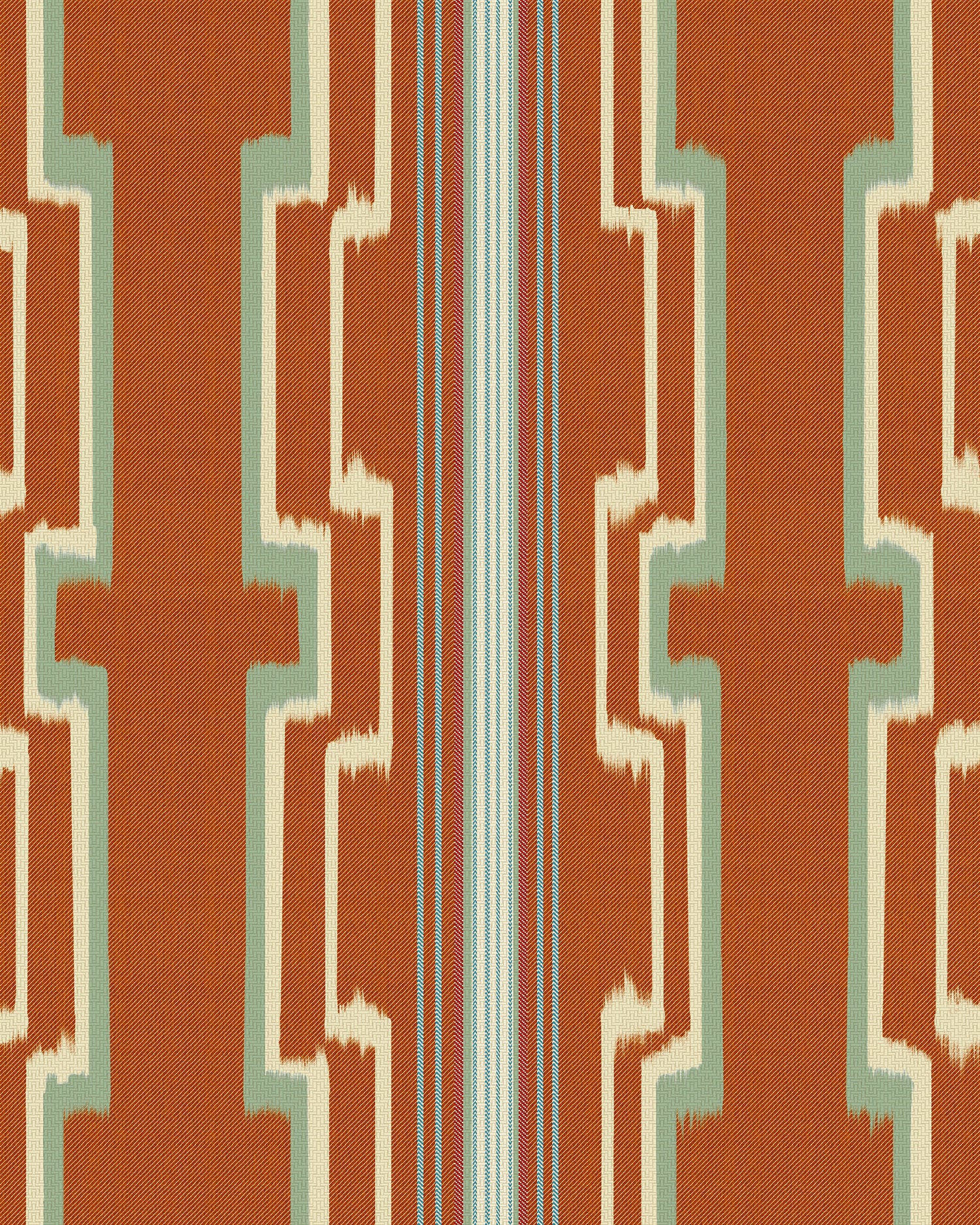 Saschiz Wallpaper in carrot color - pattern number WP30288 - by Mind the Gap in the Transylvanian Rhapsody collection