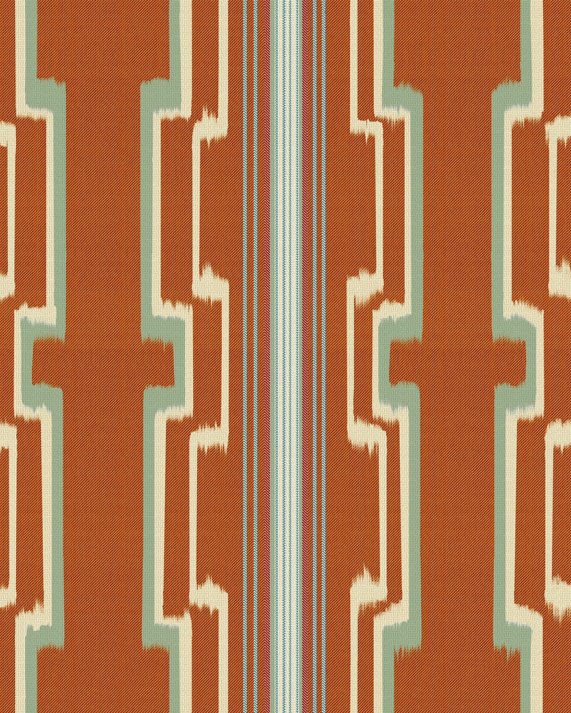 Saschiz Wallpaper in carrot color - pattern number WP30288 - by Mind the Gap in the Transylvanian Rhapsody collection