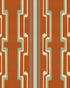 Saschiz Wallpaper in carrot color - pattern number WP30288 - by Mind the Gap in the Transylvanian Rhapsody collection