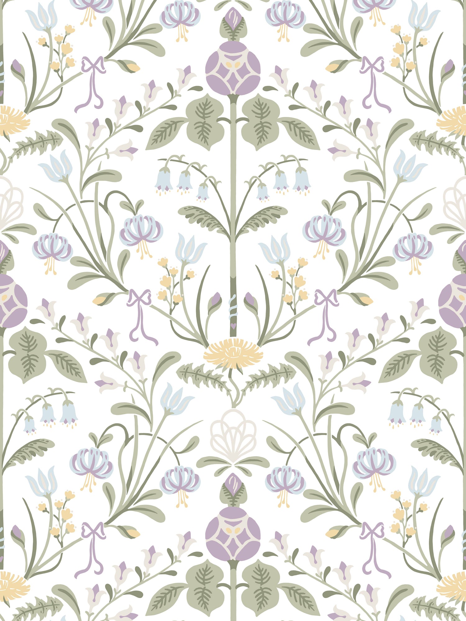 Till Carl wallpaper in lilac color - pattern number WSB 00010154 - by Scalamandre in the  collection