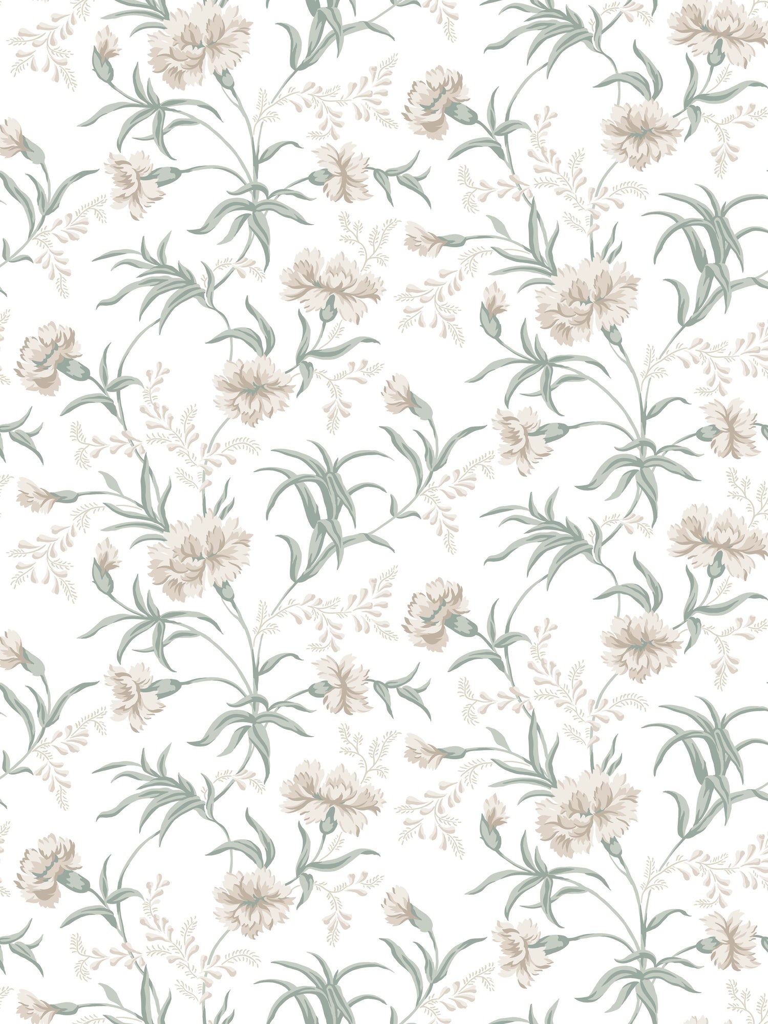 Emilie wallpaper in spring green color - pattern number WSB 00010832 - by Scalamandre in the  collection