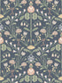 Till Carl wallpaper in indigo color - pattern number WSB 00020154 - by Scalamandre in the  collection
