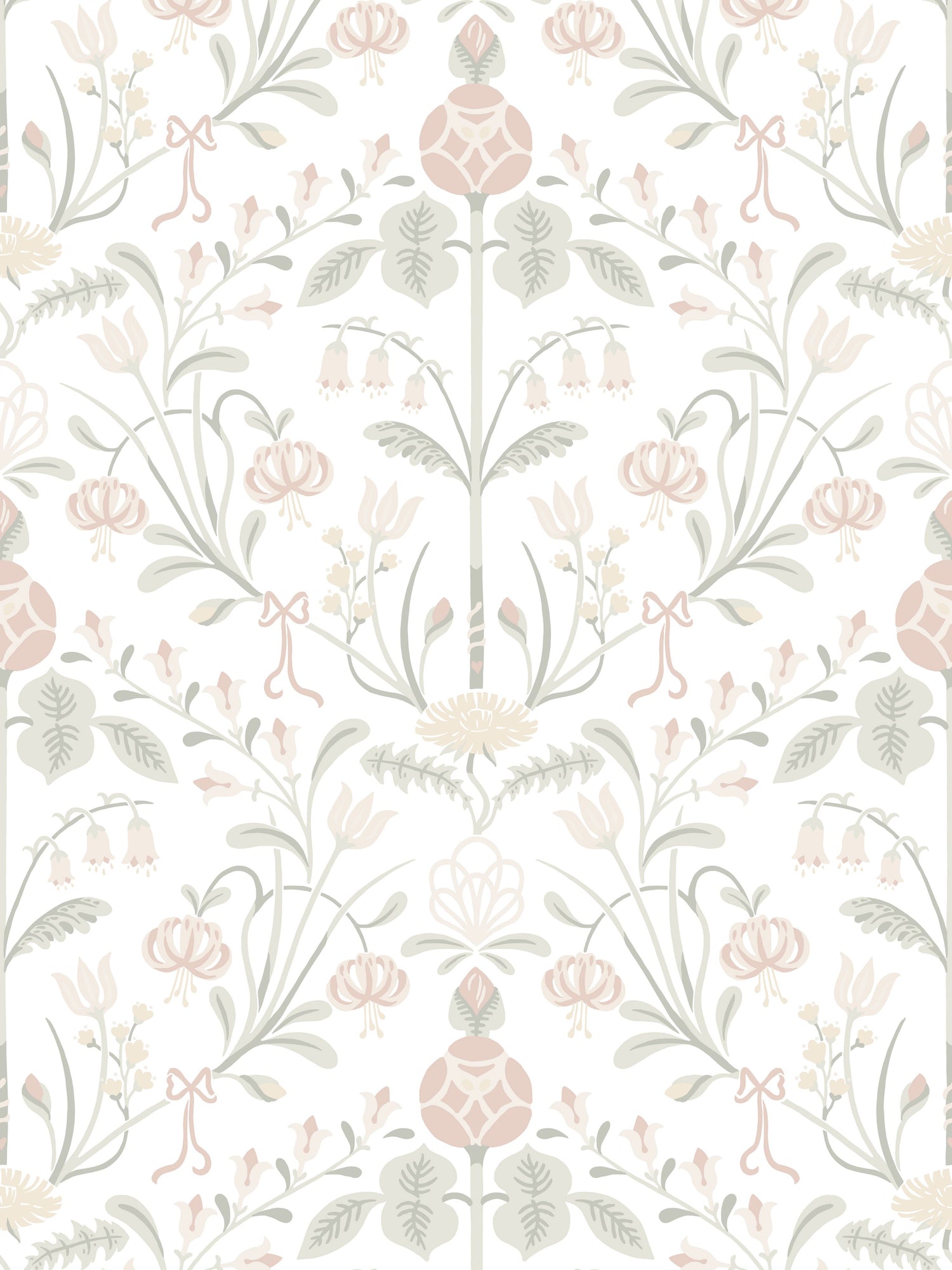 Till Carl wallpaper in powder pink color - pattern number WSB 00030154 - by Scalamandre in the  collection